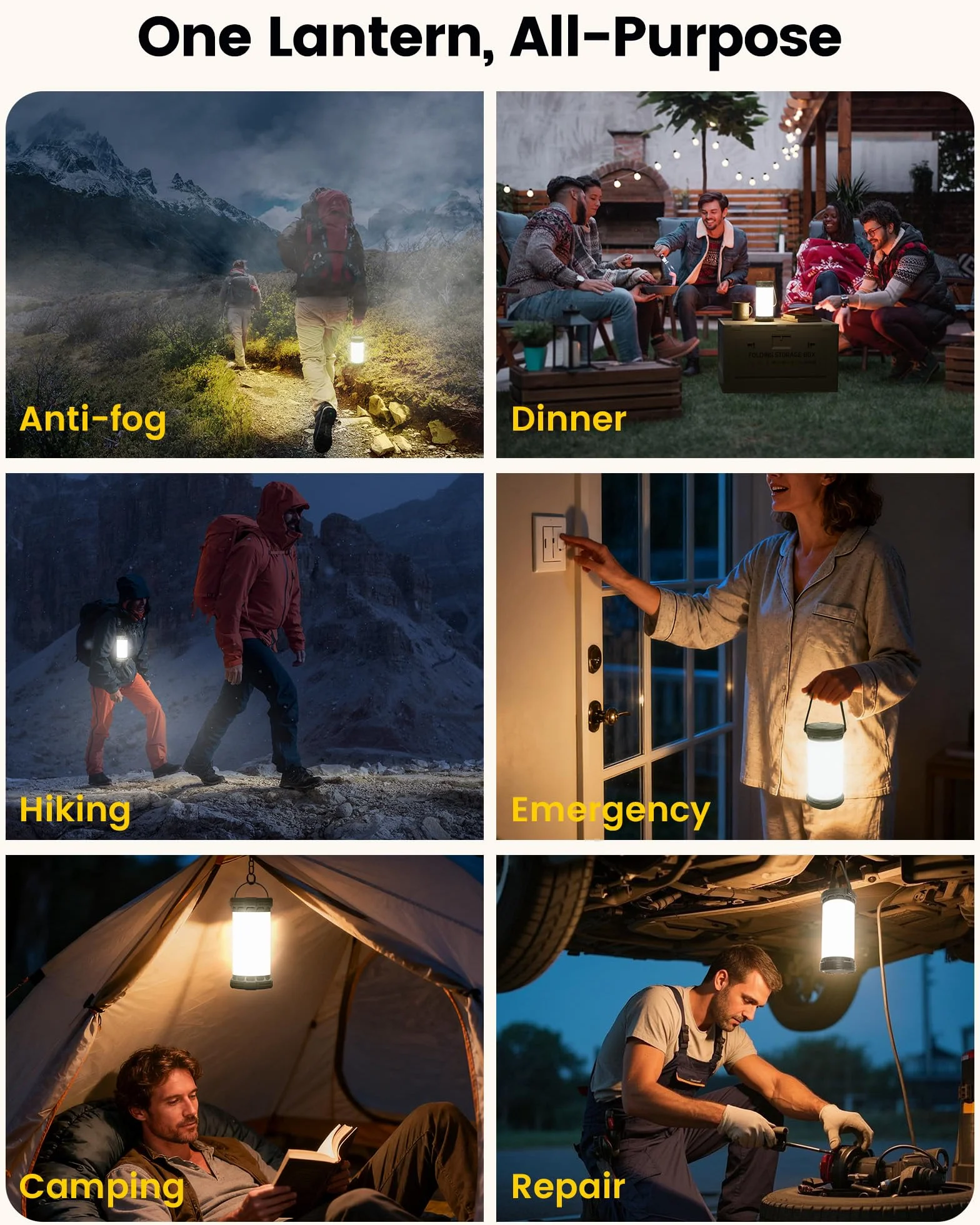 Glocusent Oświetlenie kempingowe LED