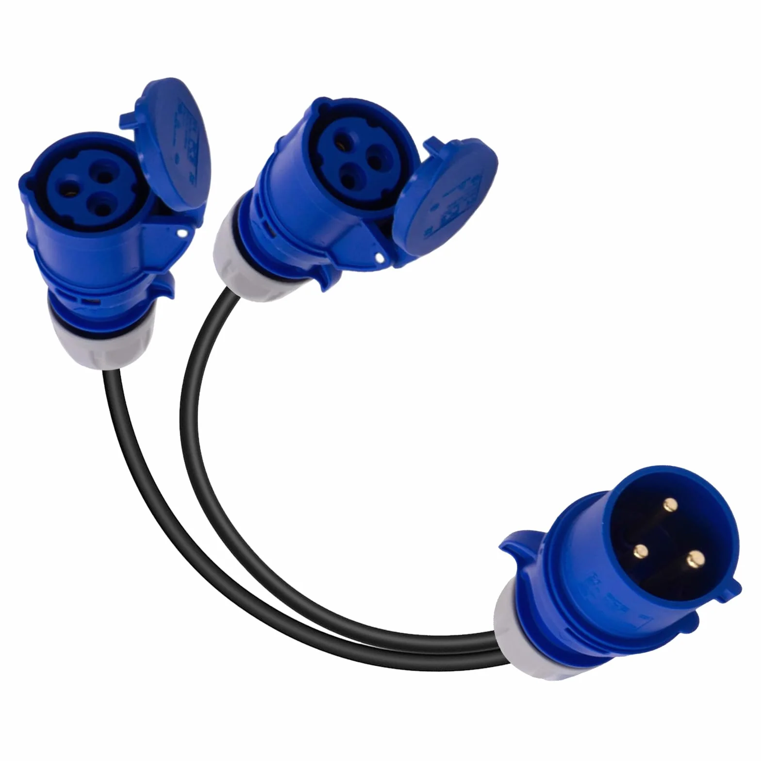 Adapter CEE 32A na 2x16A IP44 Rozdzielacz 230V