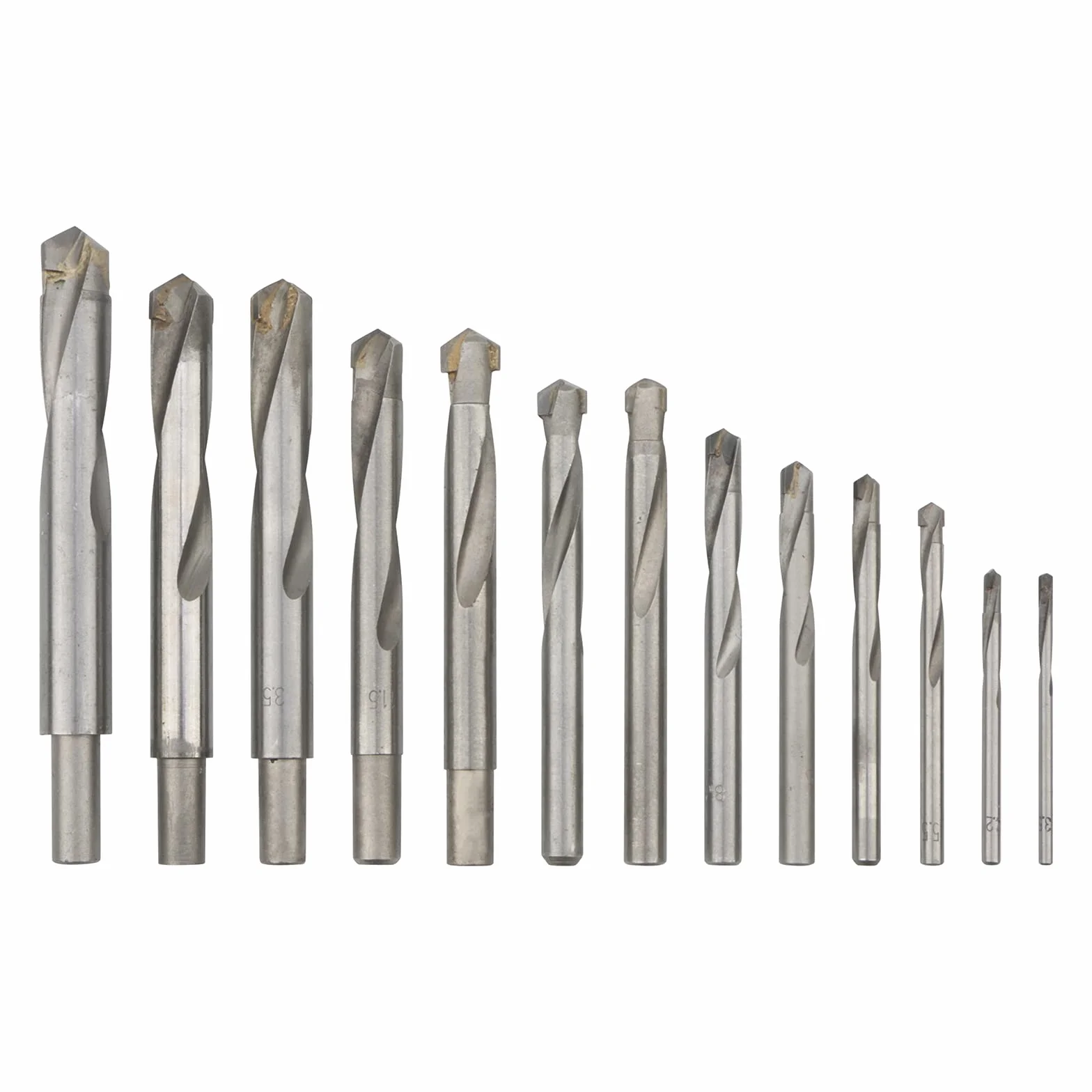 Wiertła spiralne z węglika wolframu, 13 sztuk, do stali nierdzewnej, miedzi, aluminium, stopu cynku, 3,5 - 15,5 mm