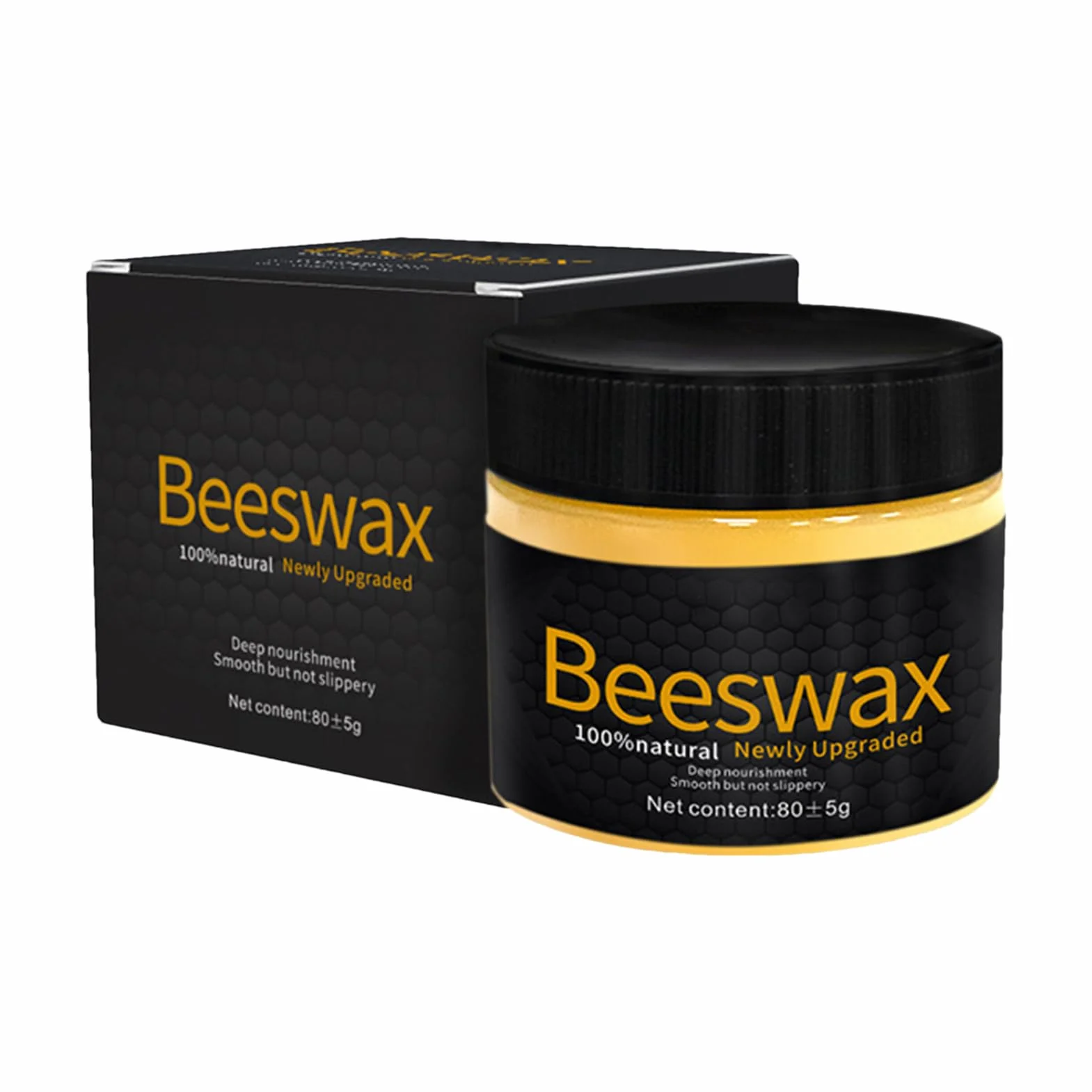 Wood Beeswax, Bees Wax Repair Agent, 3.15x1.97 Inches Eco Friendly Outdoor Paraffin, Restores & Protects, Wood Floor Cream for Fixtures, Furniture and Floors