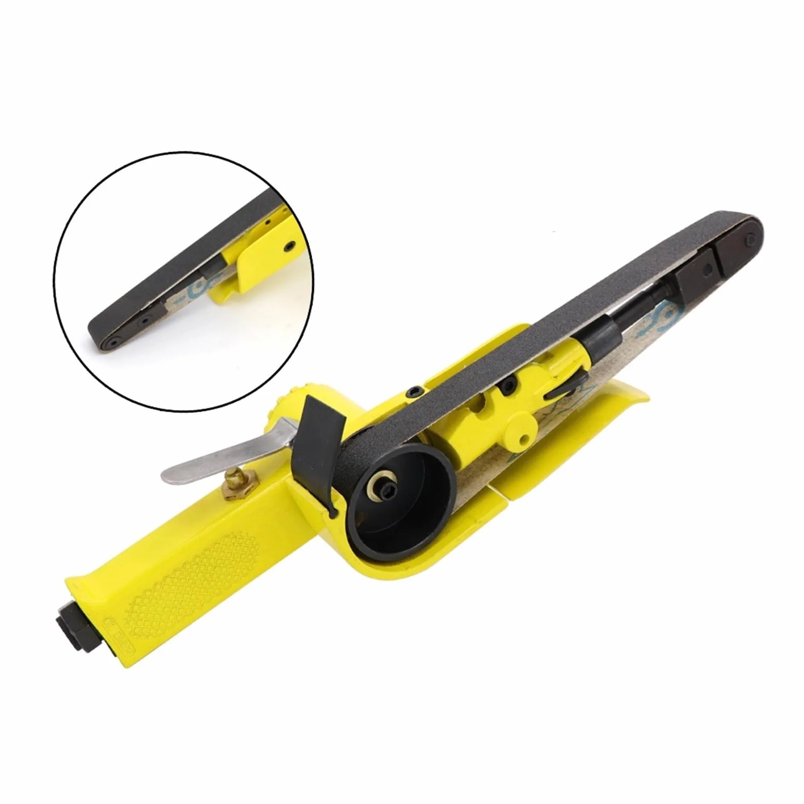 Szlifierka elektryczna, Szlifierka taśmowa pneumatyczna taśma szlifierska Adapter pneumatyczny DIY szlifierka kątowa części spawalnicze 20*520mm