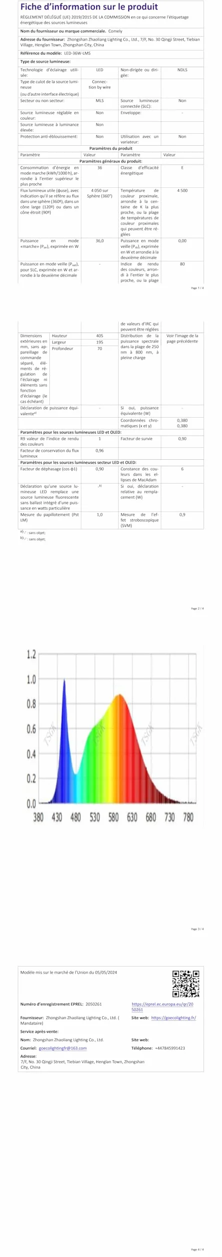 Comely Nowoczesny Kwadratowy Plafon LED, 36W 4050LM 40.5cm Lampa Sufitowa LED, Biała Akrylowa Wewnętrzna Oprawa Sufitowa Do Sypialni, Salonu, Korytarza, Światło Naturalne 4500K