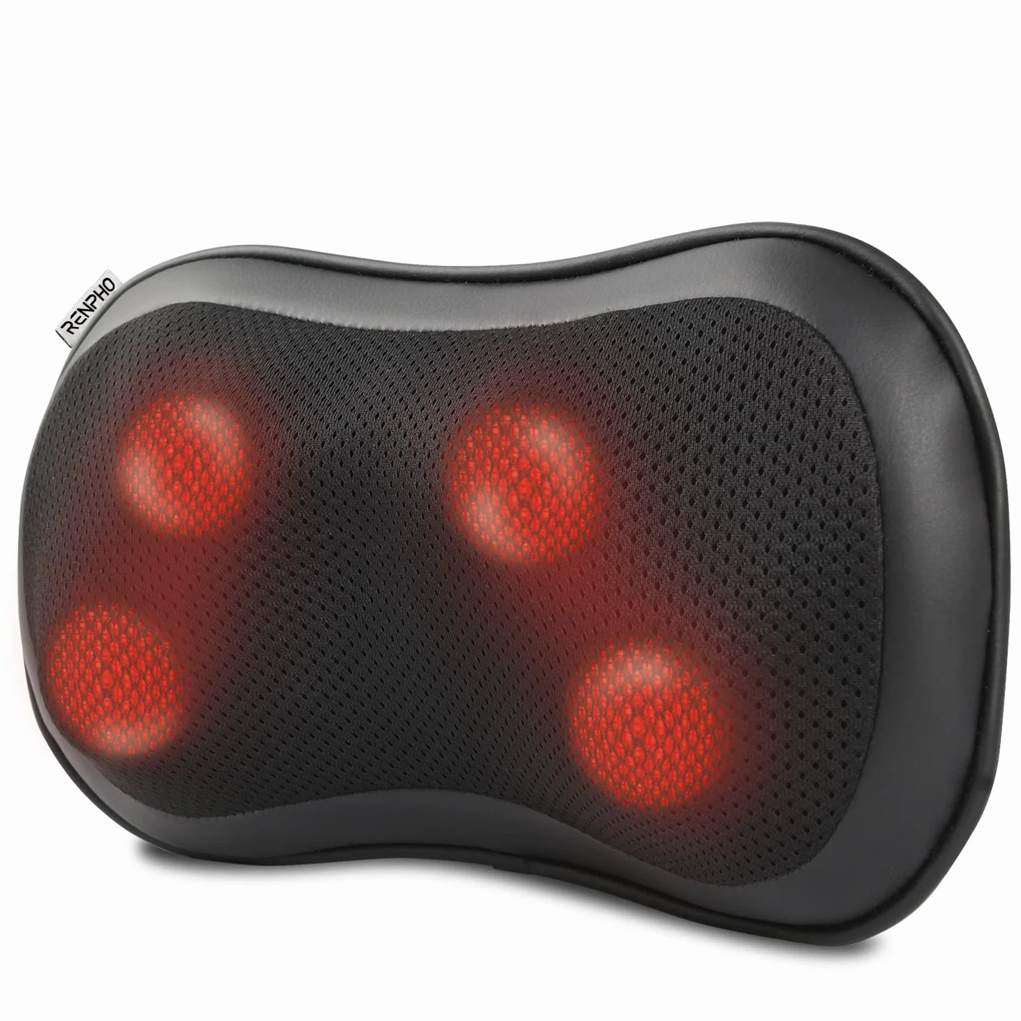 RENPHO Back Massager with Heat, Shiatsu Neck Massage Pillow, 3 Speeds Electric Shoulder Massager