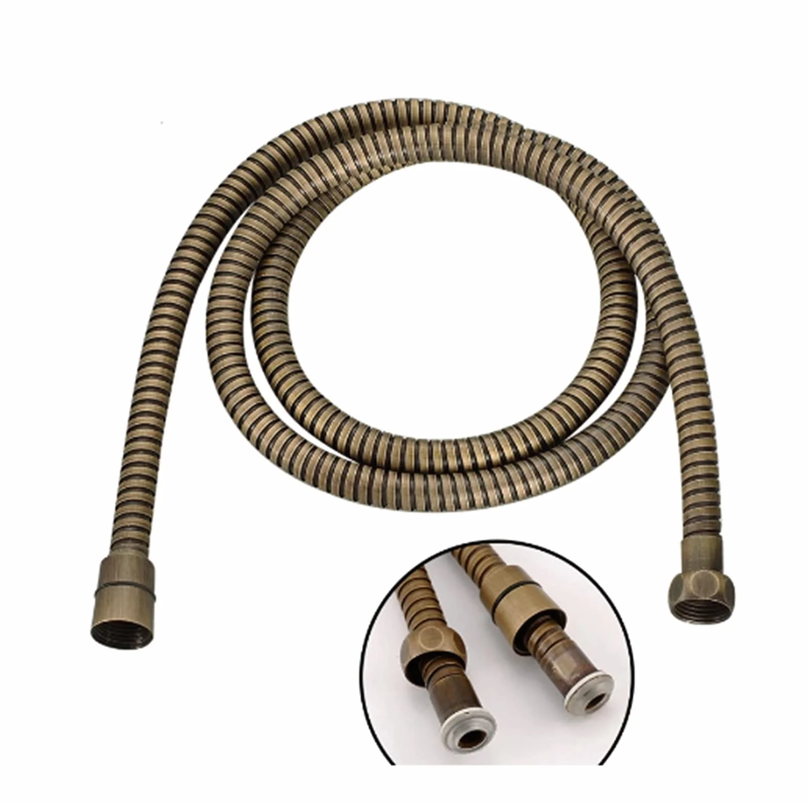 Handheld Shower Head Hose with, Mosiężny 59" wąż prysznicowy elastyczny otwór 150cm