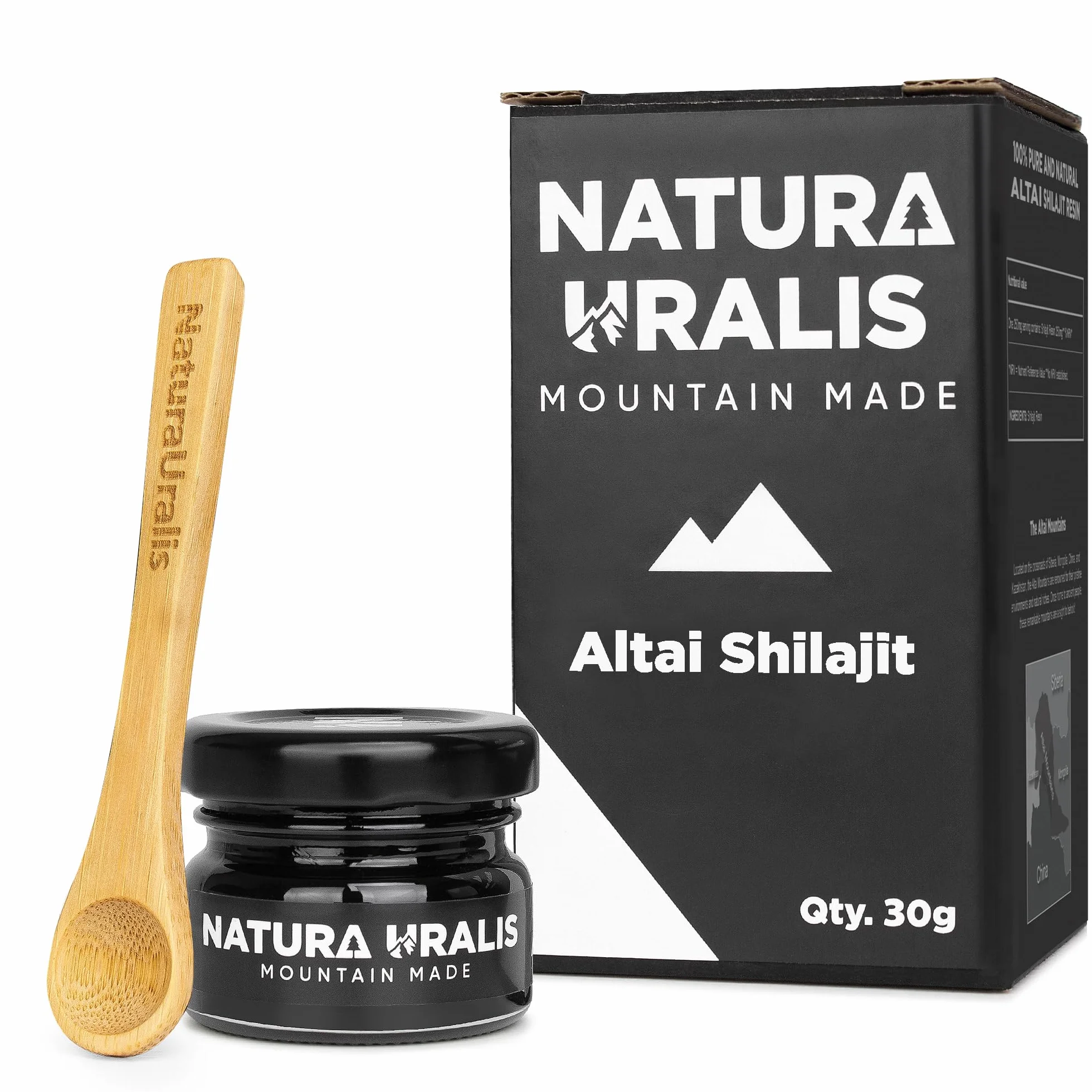 Natura Uralis Altai Shilajit Organiczna Żywica Mineralna Czarny 100g