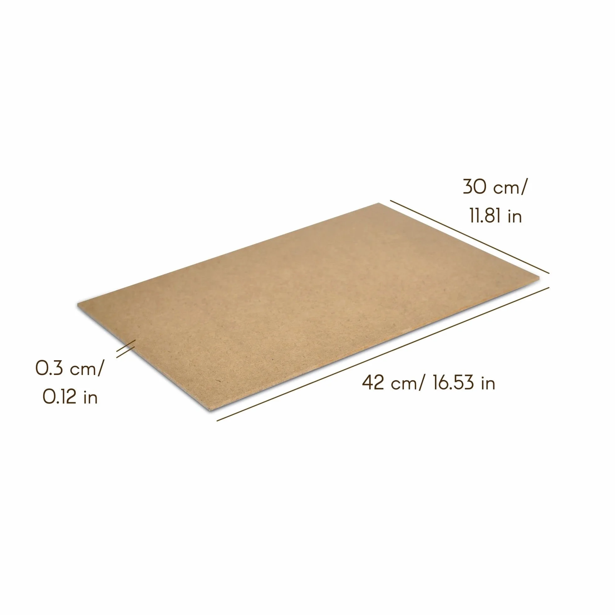 Creative Deco 30 x A3 Płyta MDF | 420 x 300 x 3 mm | Płyty MDF do Majsterkowania i Prac Manualnych | Idealne do Pirografii, Cięcia Laserem, Modelarstwa, Frezowania, Ploter CNC, Wyrzynarka