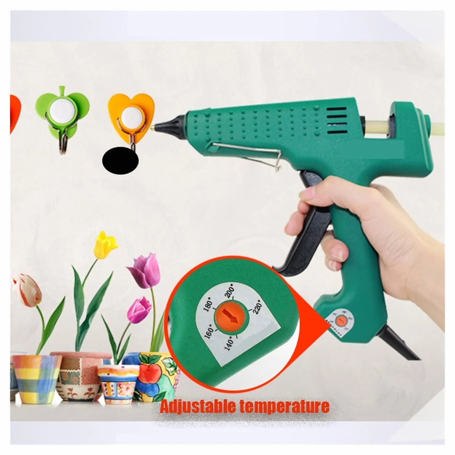 Pistolet do klejenia na gorąco 150W/100W/80W/60W/40W/25W regulowana temperatura kleju w sztyfcie opalarka narzędzia dla majsterkowiczów Szybkie Nagrzewanie(150w)