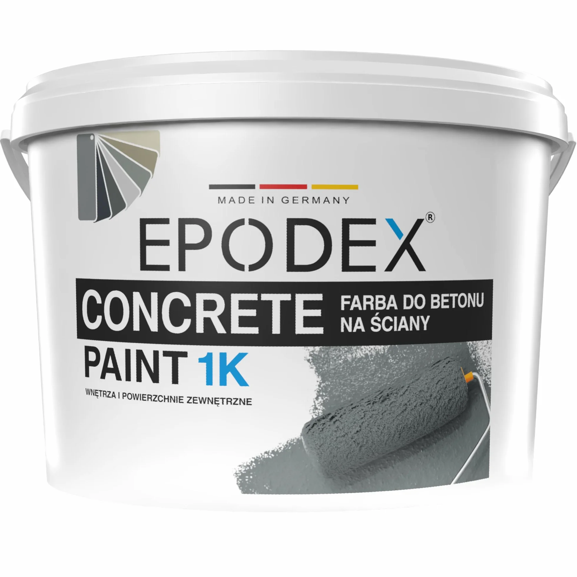 EPODEX Farba do Betonu 1K, 2kg Polar White, Odporna na UV i ścieranie
