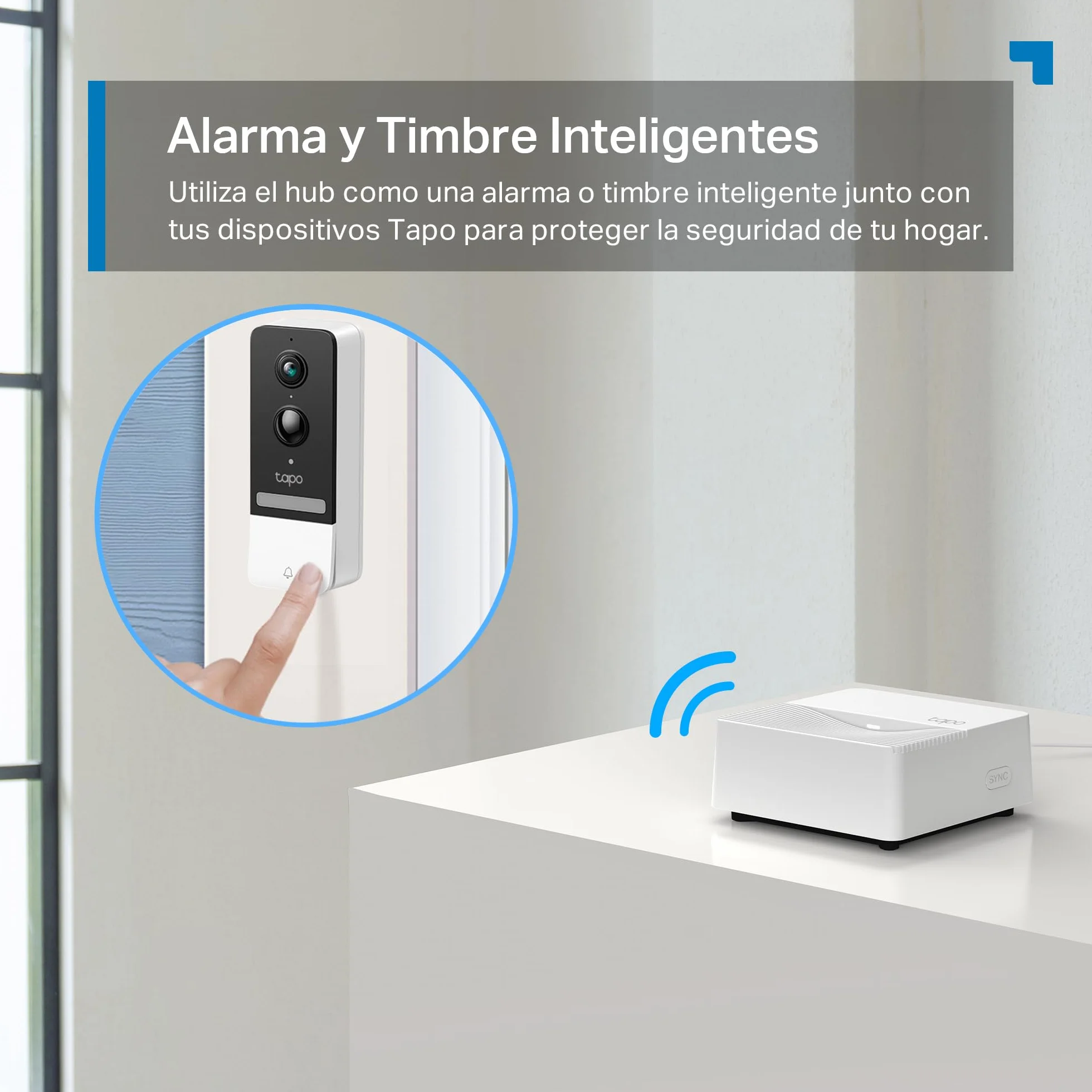 TP-Link Tapo H200 | Inteligentny Hub Smart Home | Obsługa do 64 urządzeń IoT + 4 kamery | Alarm i Dzwonek | Lokalny zapis na microSD | Kompatybilny z Alexa i Google Home
