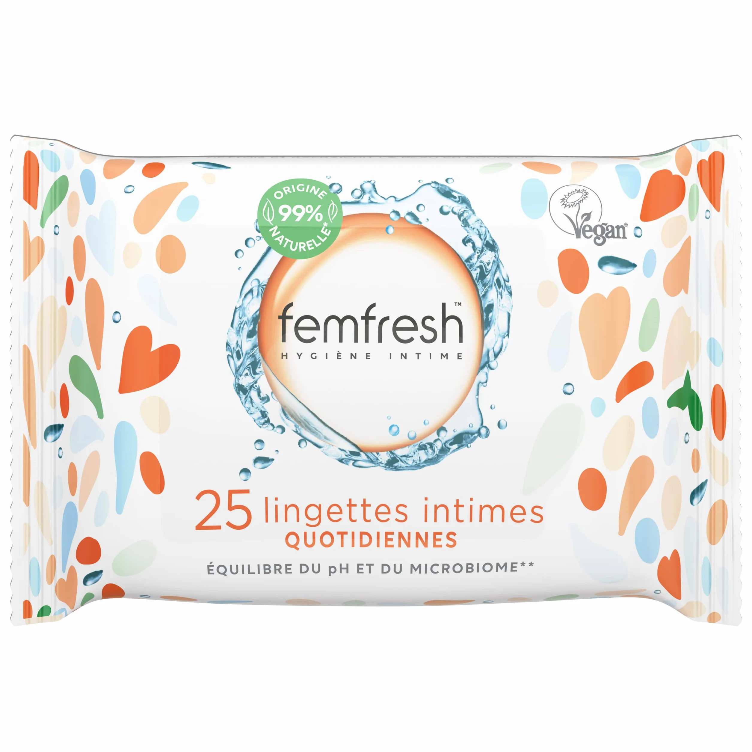 Femfresh Codzienne chusteczki intymne aloes i nagietek 25 sztuk