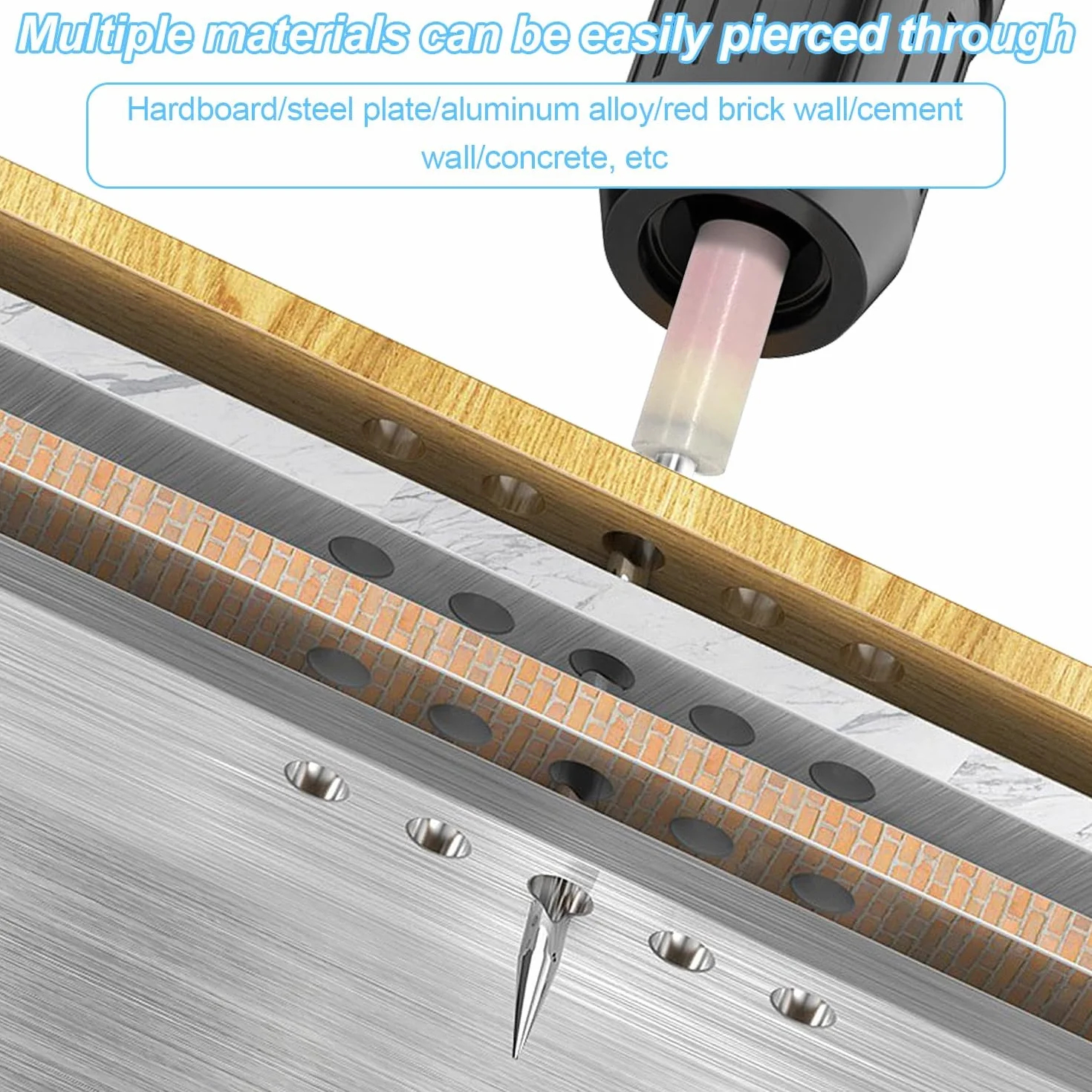 800 sztuk gwoździ do pistoletu do paznokci, 7,3 mm, mini gwoździe stalowe, pistolet do paznokci na sprężone powietrze, gwoździe stalowe, gwoździe do przebijania betonu, mocowanie i naprawa sufitów,