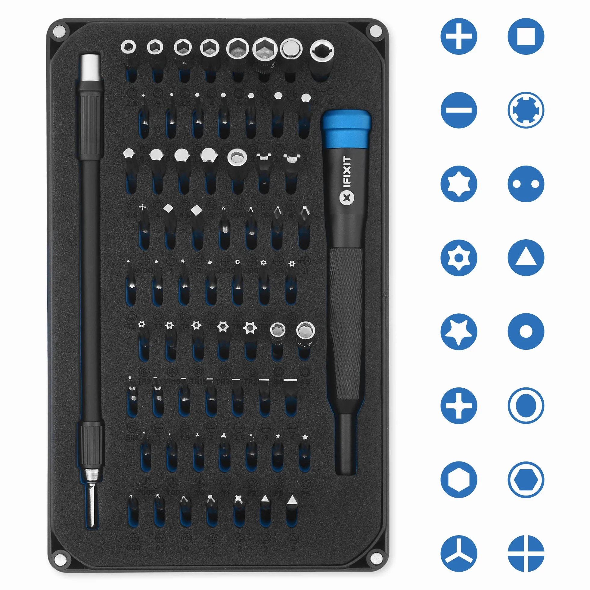 Zestaw wkrętaków Mako iFixit – 64 precyzyjne bity do naprawy elektroniki