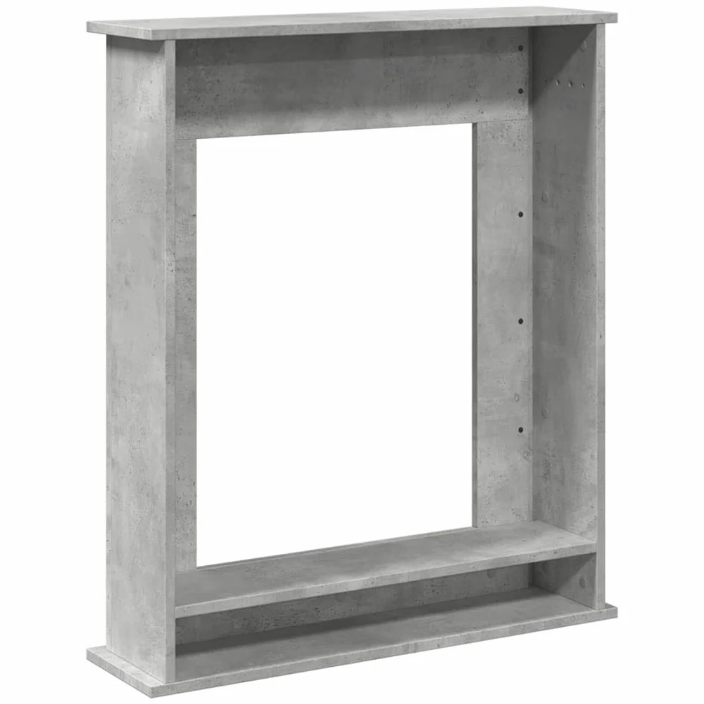 vidaXL Obudowa kominka szarość betonu 75x20x87,5 cm