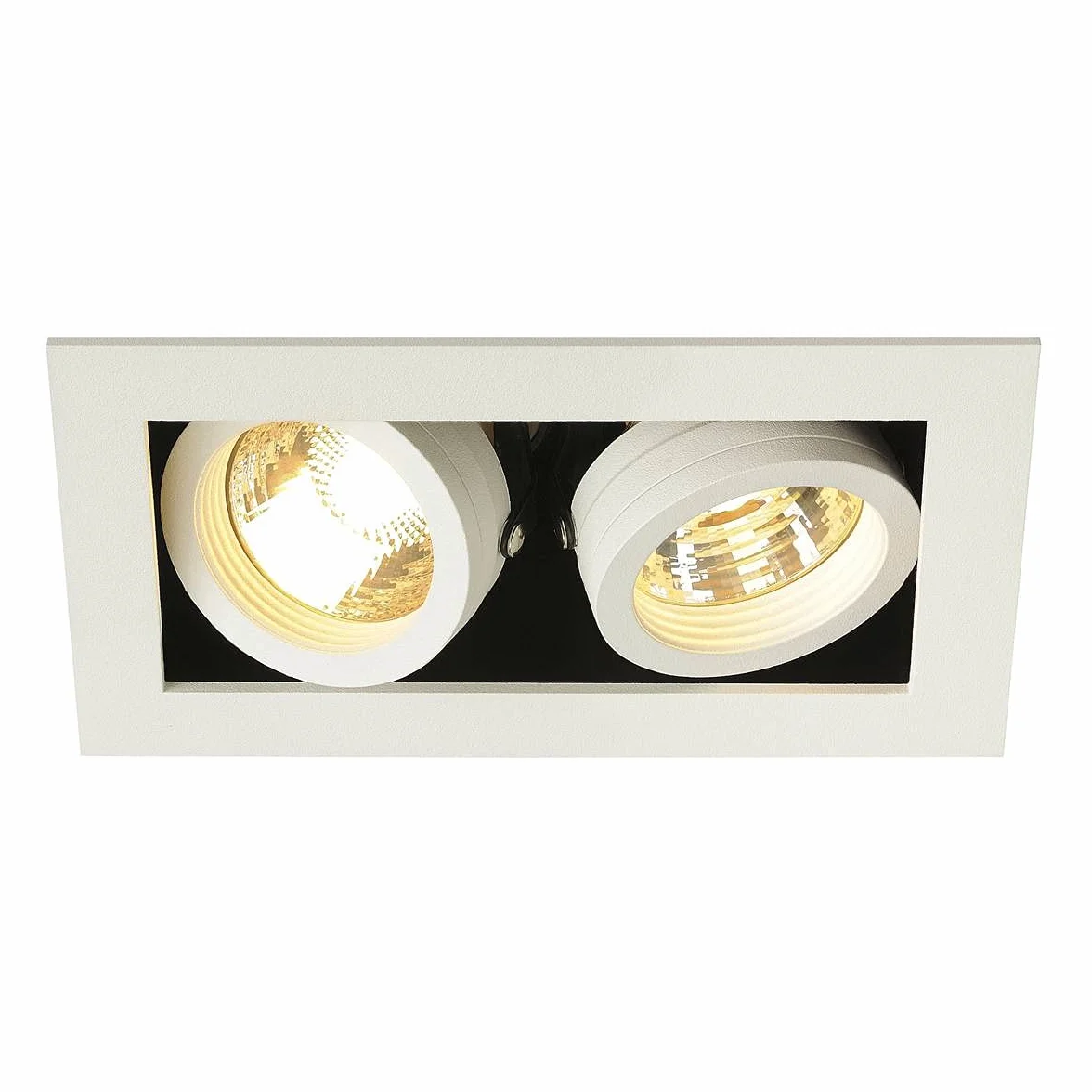 SLV Oprawa sufitowa wpuszczana KADUX 2 reflektor punktowy GU10 50 W biały