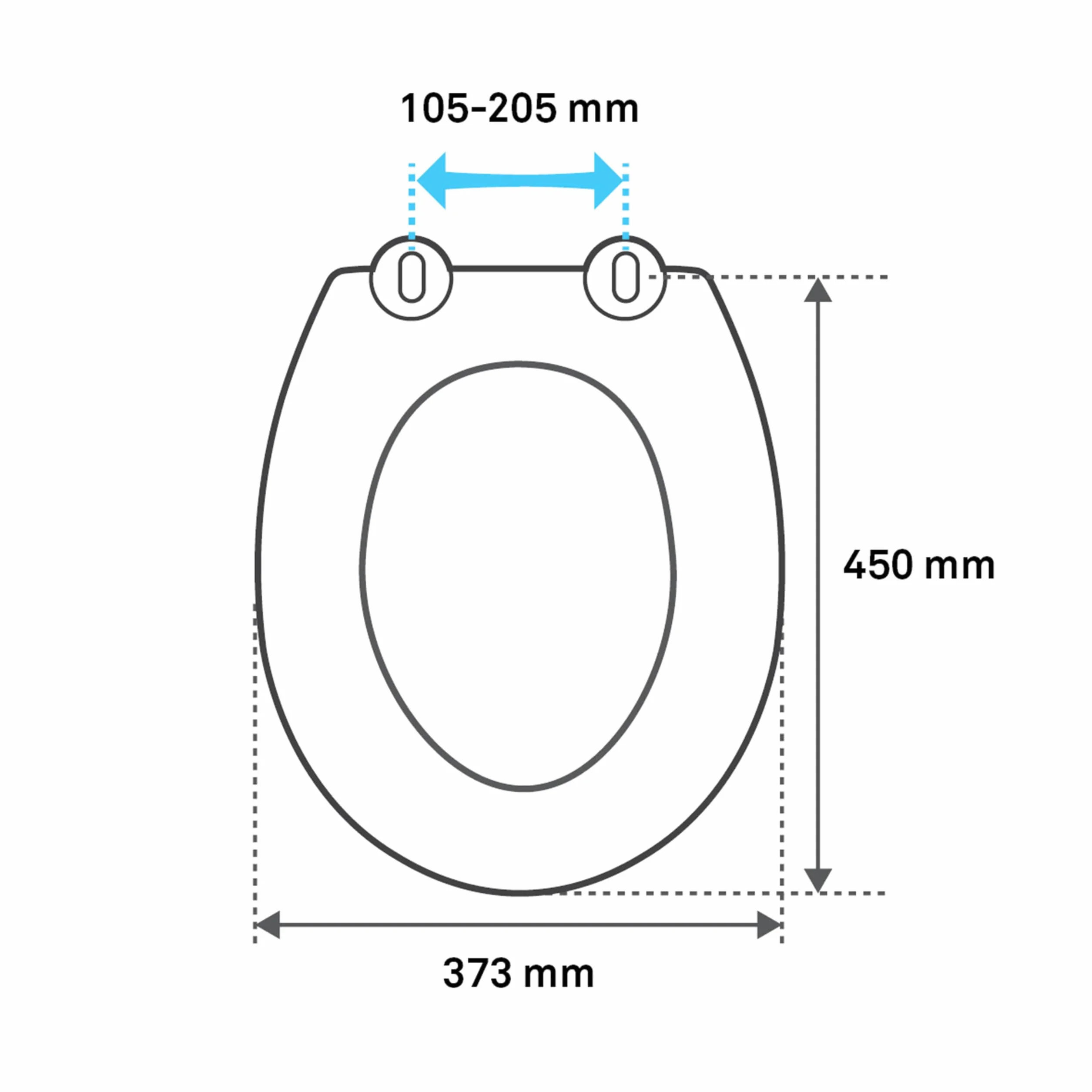 SENSEA - Deska sedesowa PURITY – owalna – wolnoopadająca – deska sedesowa z funkcją Quick Release – maks. 150 kg – MDF FSC – czarna – deska sedesowa – deska sedesowa – deska sedesowa – deska sedesowa