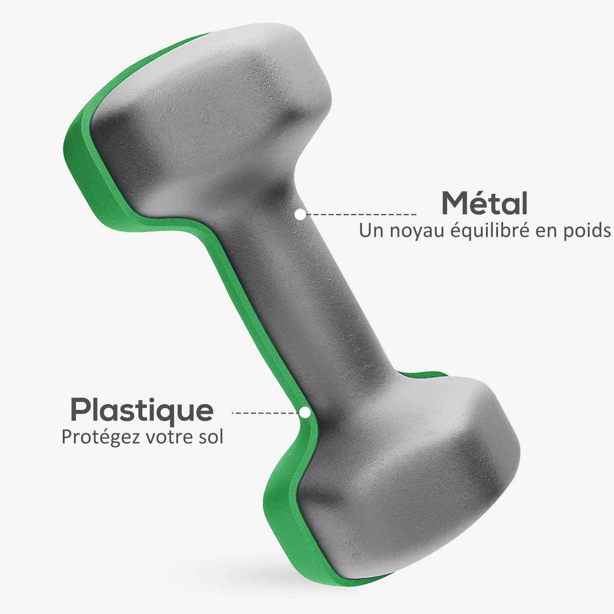 SPORTNOW Zestaw hantli sześciokątnych, 2 x 1 kg, 2 x 3 kg, 2 x 5 kg, z możliwością wymiany hantli, do treningu w domu, kettlebell, do podnoszenia ciężarów