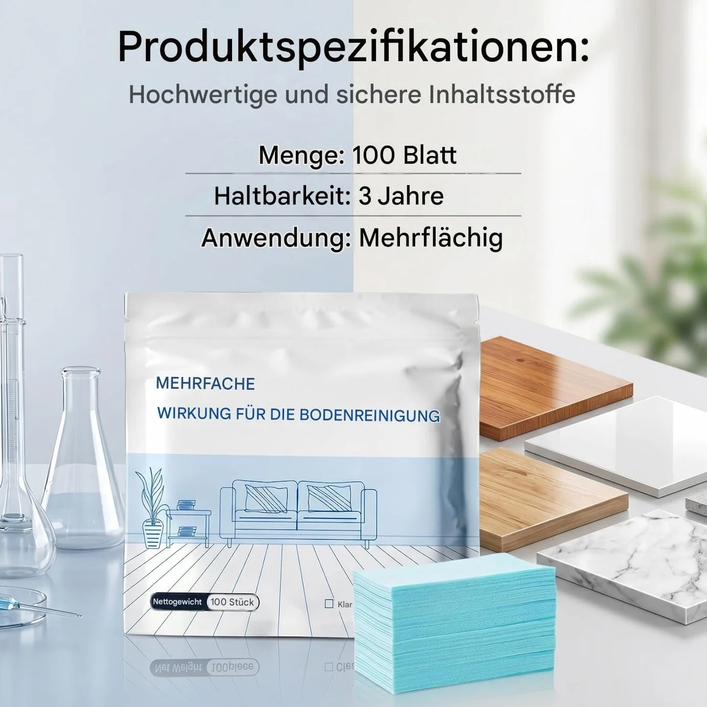 Tabletki do czyszczenia podłóg z wieloma powierzchniami, 2 pudełkami Multi-Surface Floor Cleaning Tablet, Clean-ing Solution Tablet, Multiple Effect the Floors Cleaner, koncentrated Cleaner for