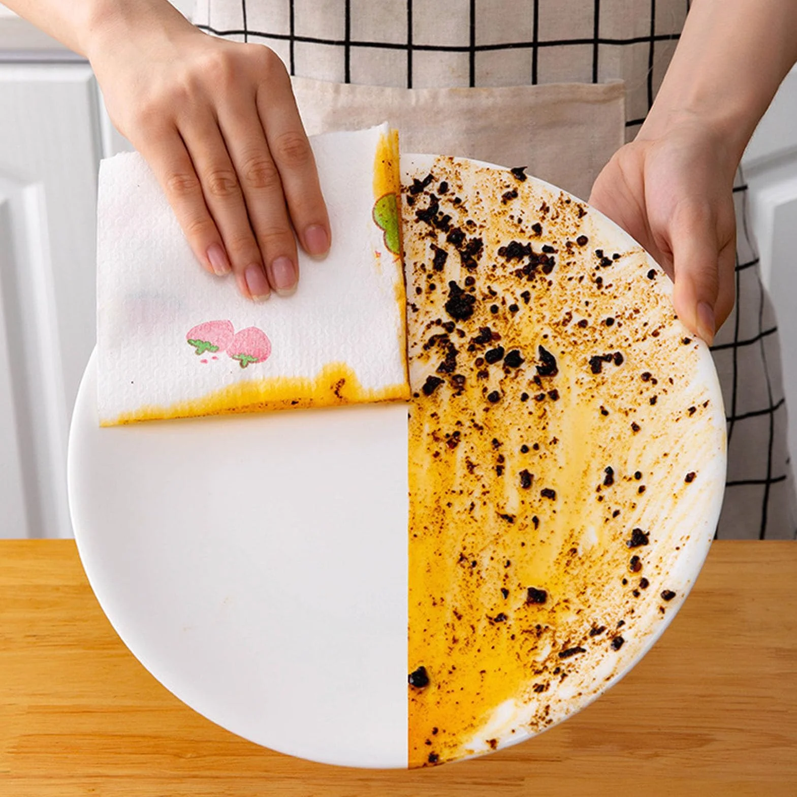 Ręczniki Papierowe Kuchenne, Ręczniki Papierowe z Recyklingu na Mokro, Jednorazowe Ręczniki Papierowe Kuchenne, Wygodne, Praktyczne, Wielofunkcyjne Rolki Ręczników Papierowych do