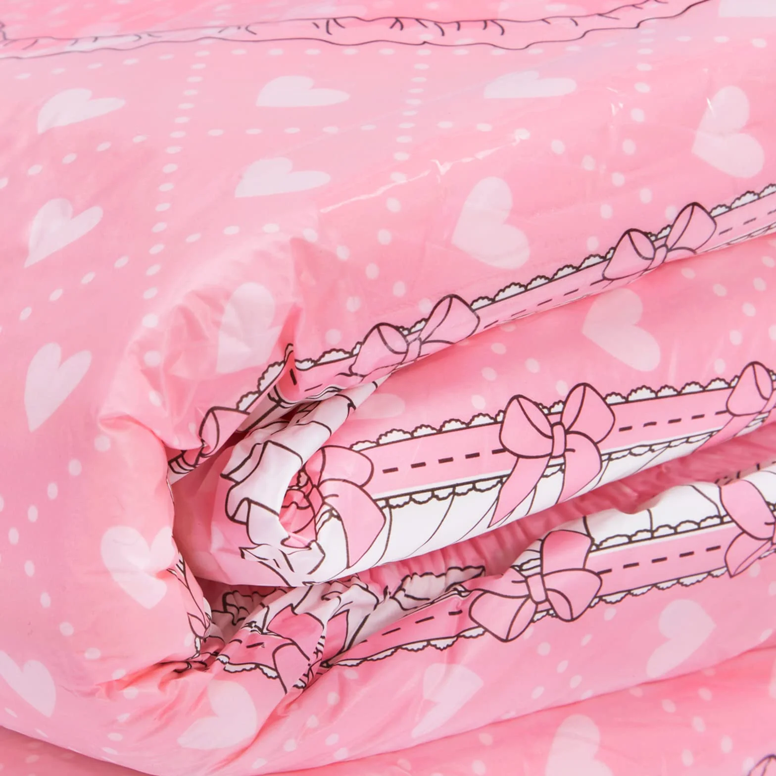 LittleForBig Pielucha Drukowana Dla Dorosłych 10 Sztuk Blushing Baby Large 36"-46"