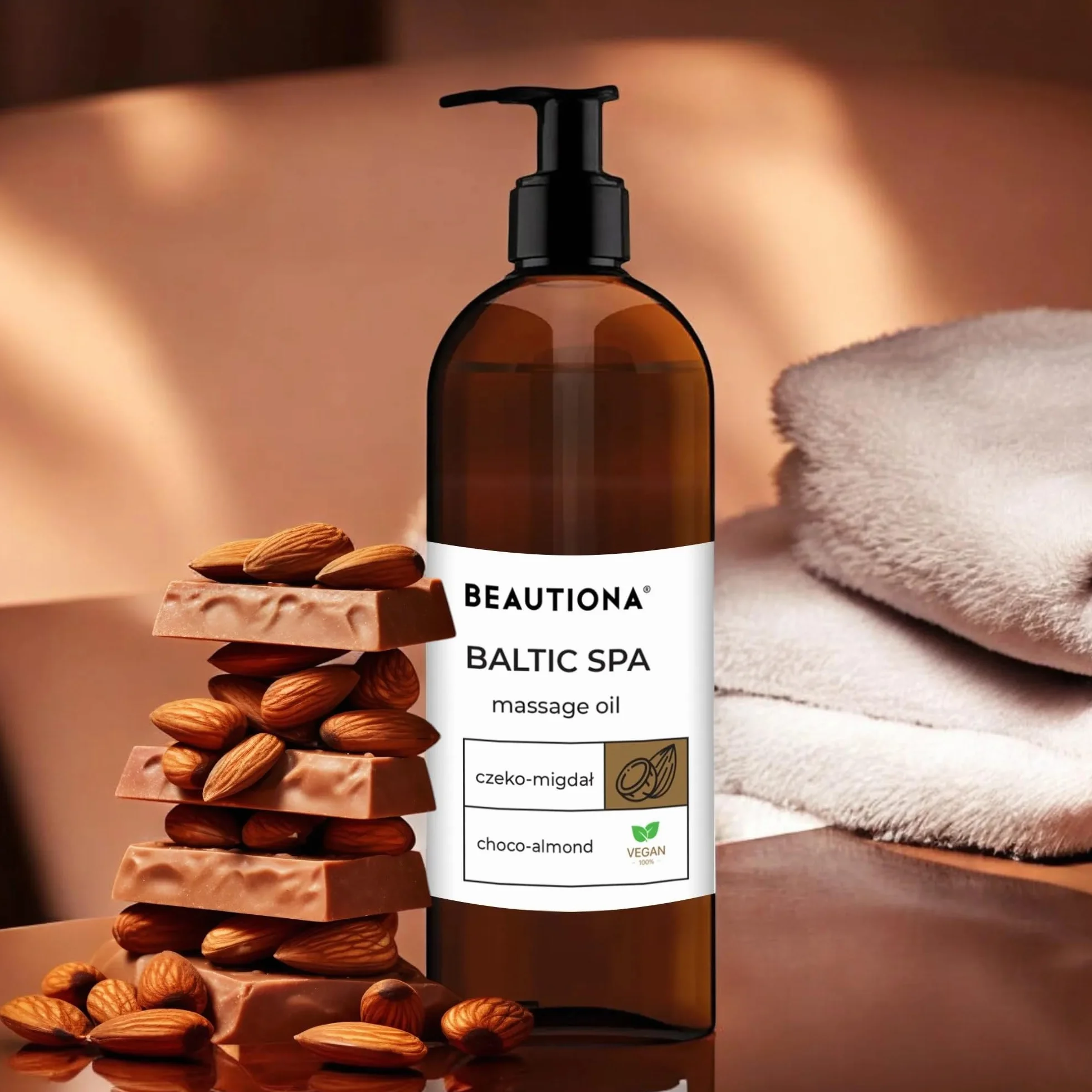 Baltic Spa Olejek do masażu 500ml z witaminą E naturalne składniki nawilżający regenerujący