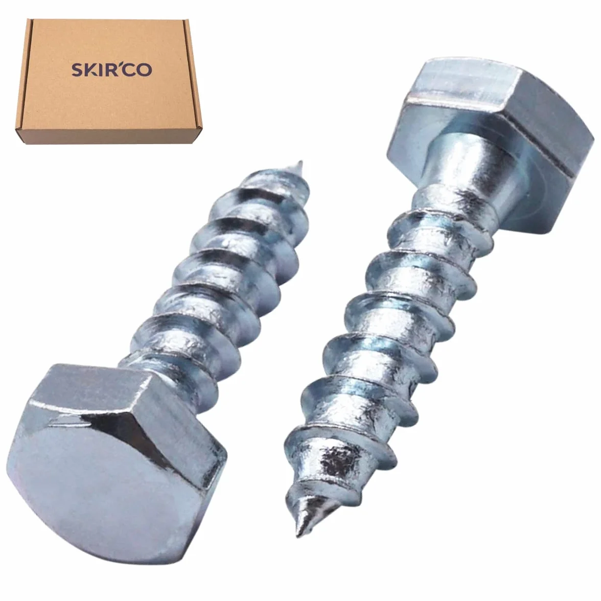 DIN 571 śruby do drewna z łbem sześciokątnym M10 x 40 mm (70 szt.)