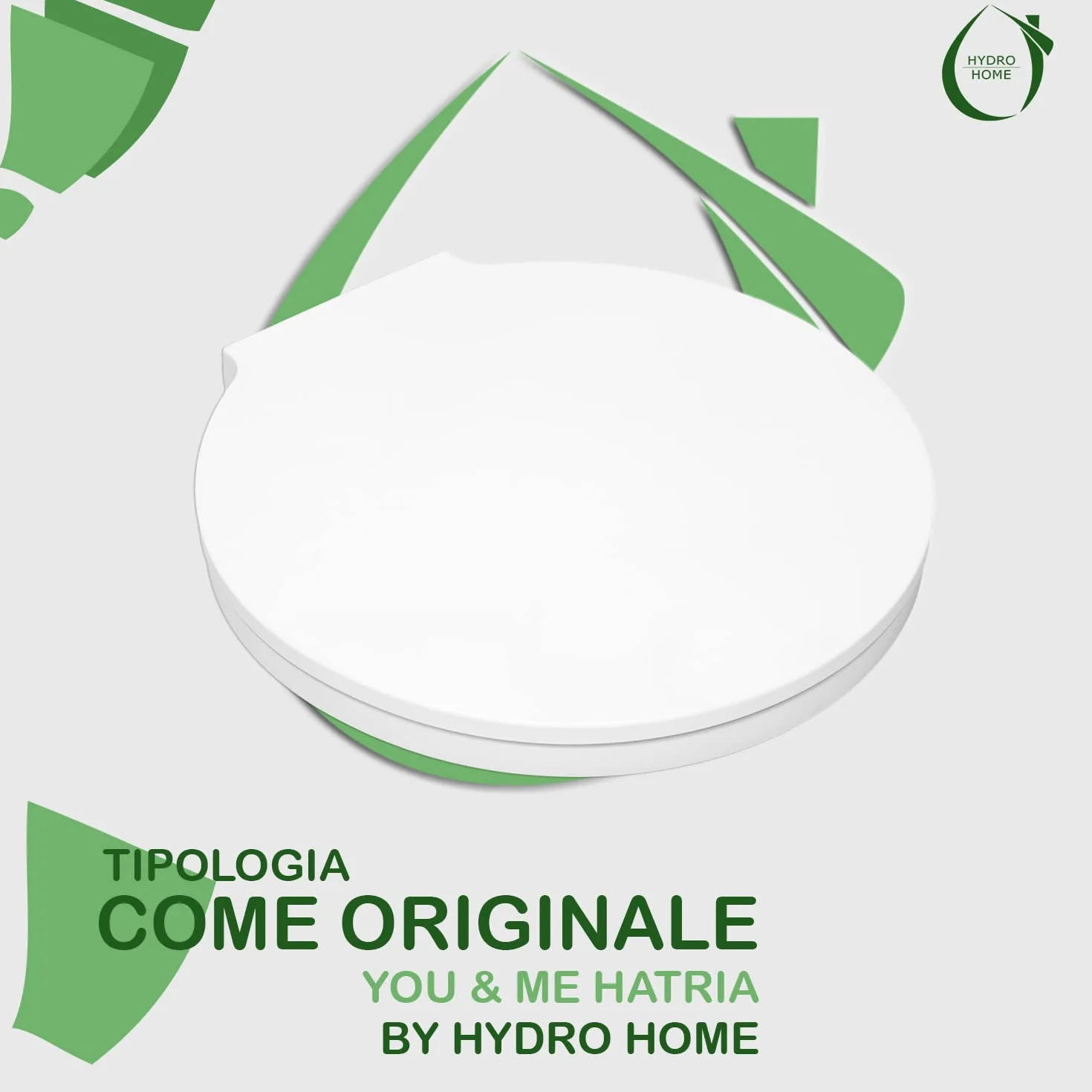Deska sedesowa jak oryginał You & Me Hatria Classic termoutwardzalna biała HYDRO HOME
