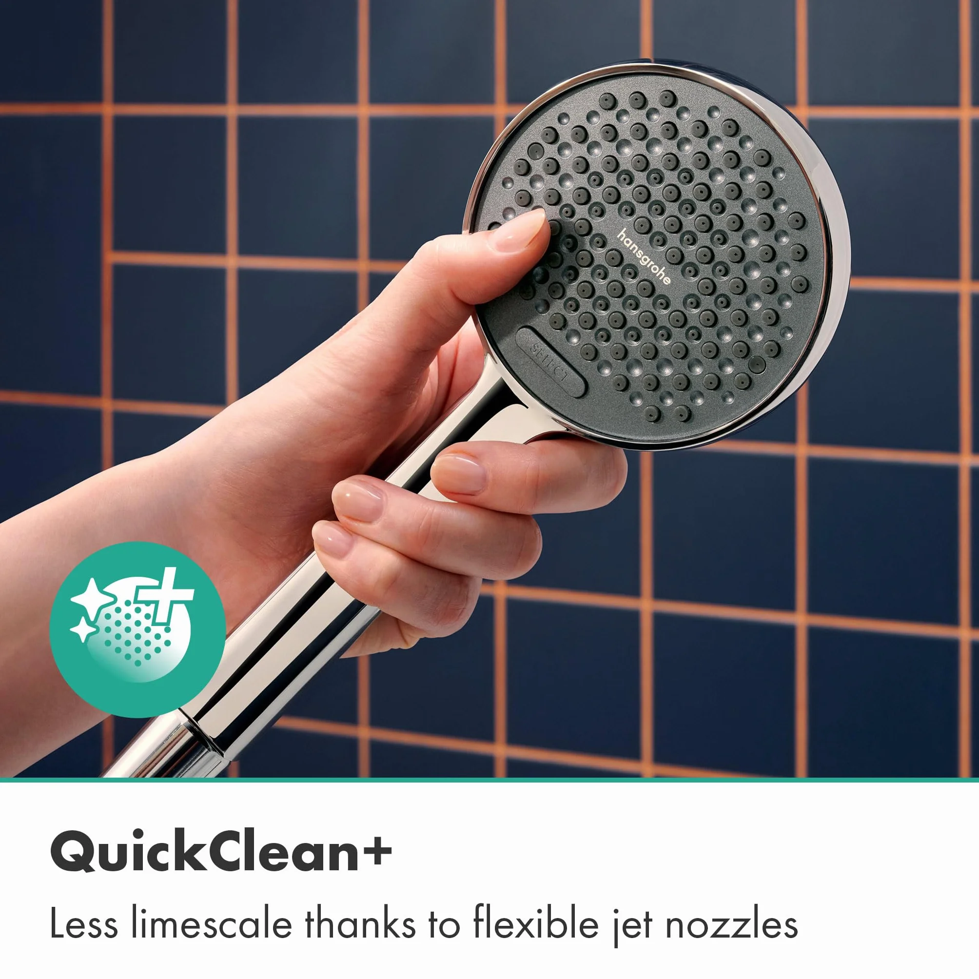hansgrohe Activera Select S Zestaw prysznicowy chrom EcoSmart 2-strumieniowa wąż 1,60 m drążek 0,65 m