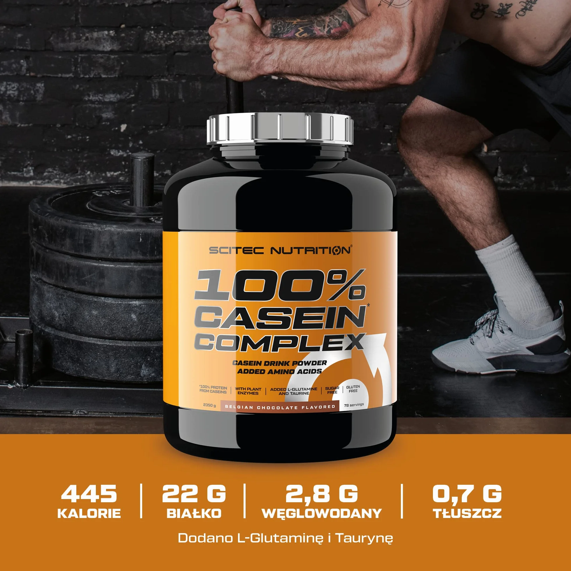 Scitec Nutrition 100% Casein Complex 5 kg Belgijska czekolada