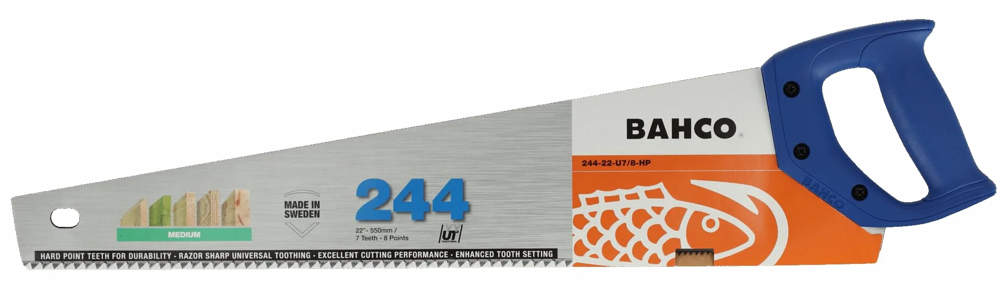 Bahco 24422FCS Piły 2 x 244/22" i 1 x 614/22" Fine Cut