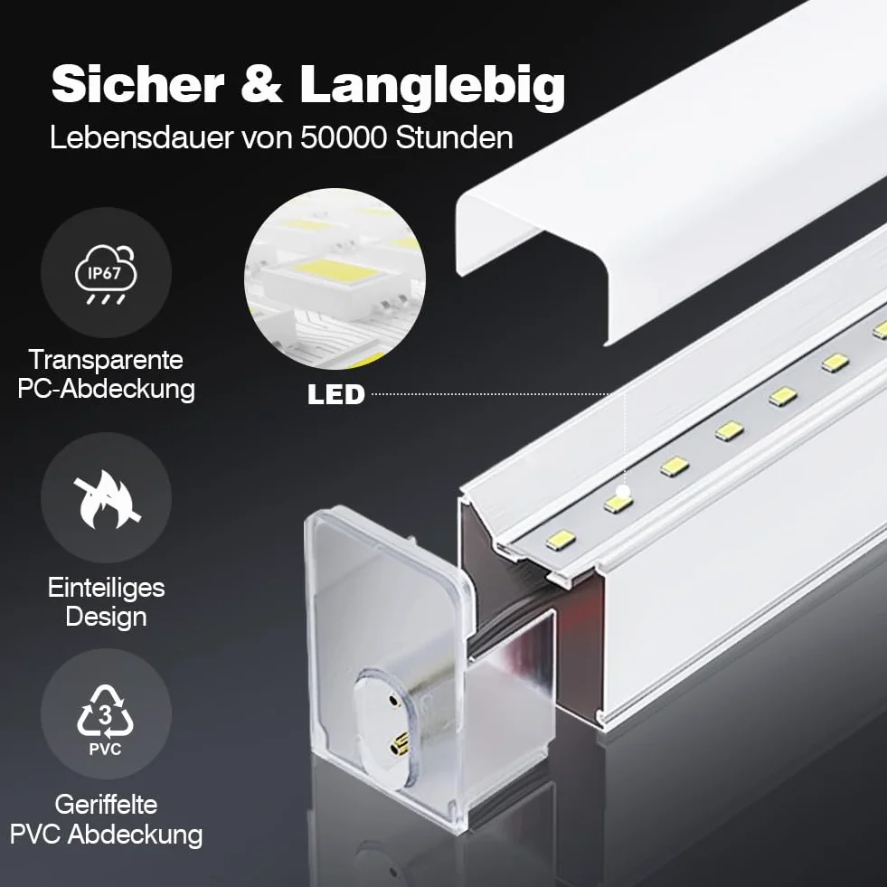 Sześciokątna lampa garażowa LED, 16 sztuk, 128 W, super jasna lampa sufitowa LED, oświetlenie sklepowe, do samochodu, warsztatu, magazynu, siłowni, piwnicy, pralni (3-sześciokątne