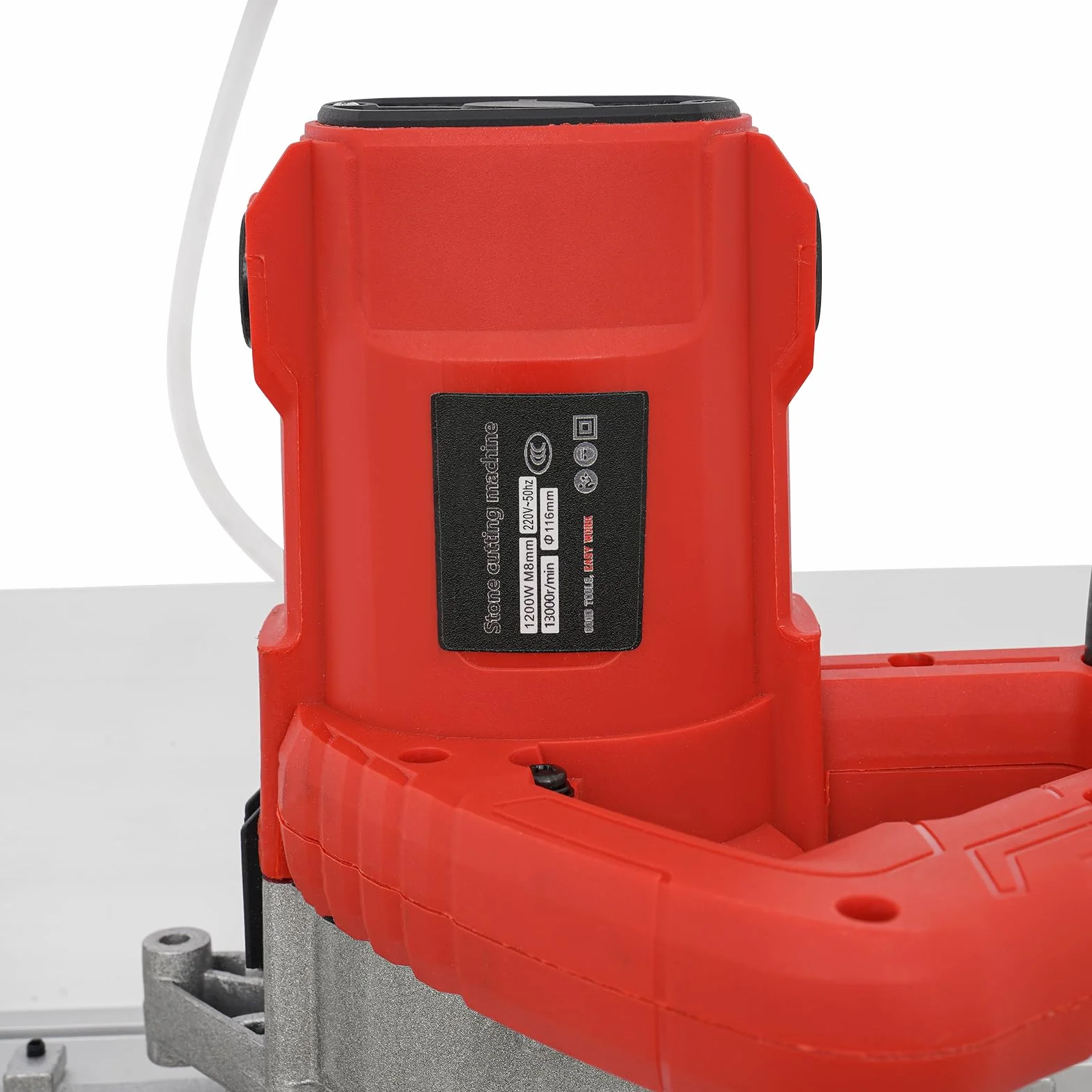 Maszyna do fazowania płytek, 1200 W, 13 000 obr./min, 43°, maszyna do fazowania płytek, pompa chłodząca wodą, wąż 30 m, przycisk bezpieczeństwa ze stopu aluminium, lekka, 13 kg, dla glazurników