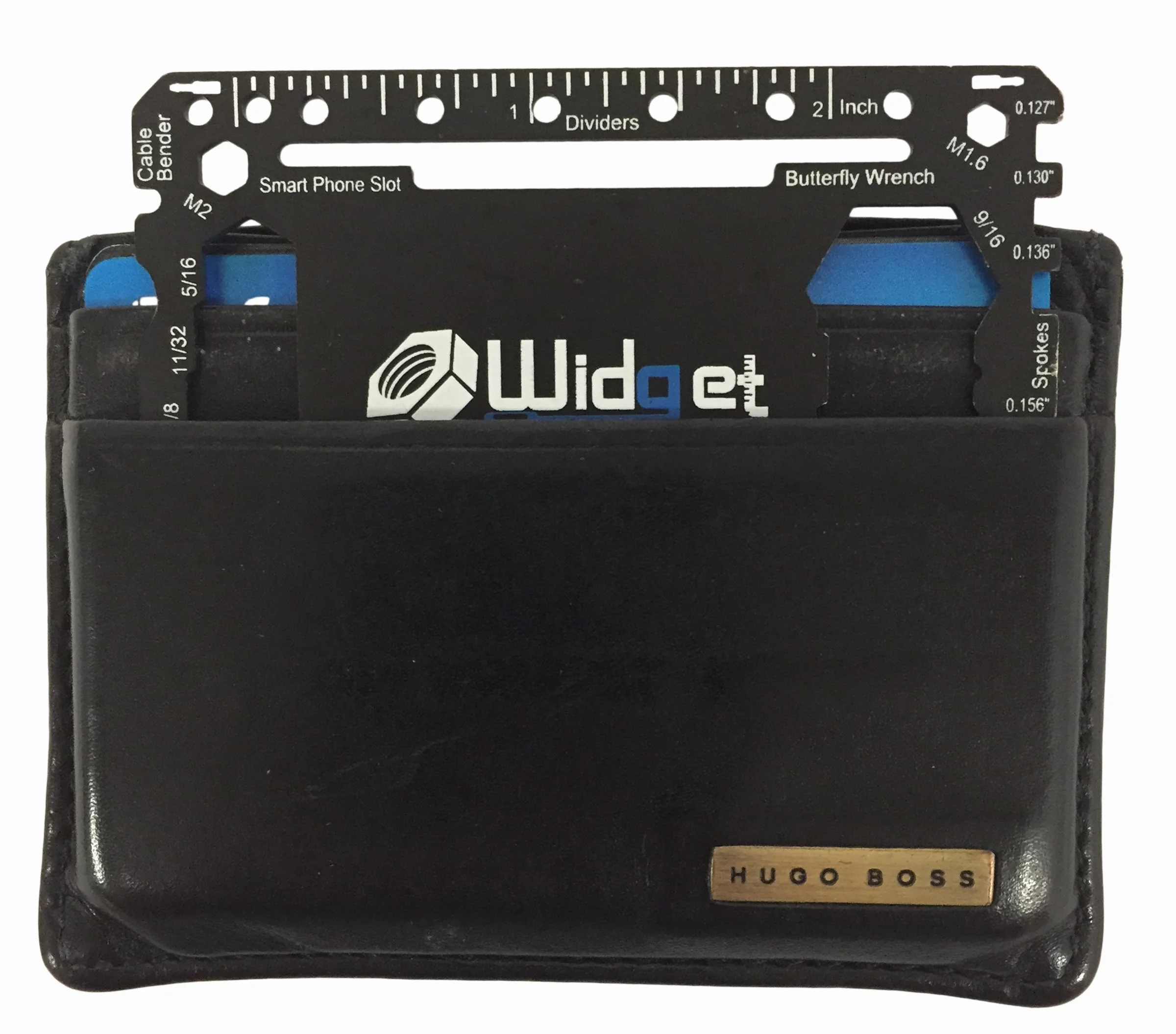 Multi Purpose Survival Pocket Tool - 43 in 1 - Credit Card Wallet Size Multitool (Black)