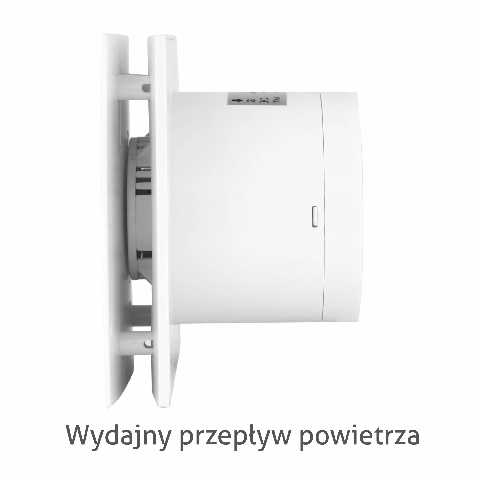 Turbionaire Arte 100 SW wentylator łazienkowy 100 mm, 80 m³/h, Biały, Minimalistyczny design, Cicha, Ochrona przed przeciągiem, Osysanie obwodowe, Ochrona IPX4