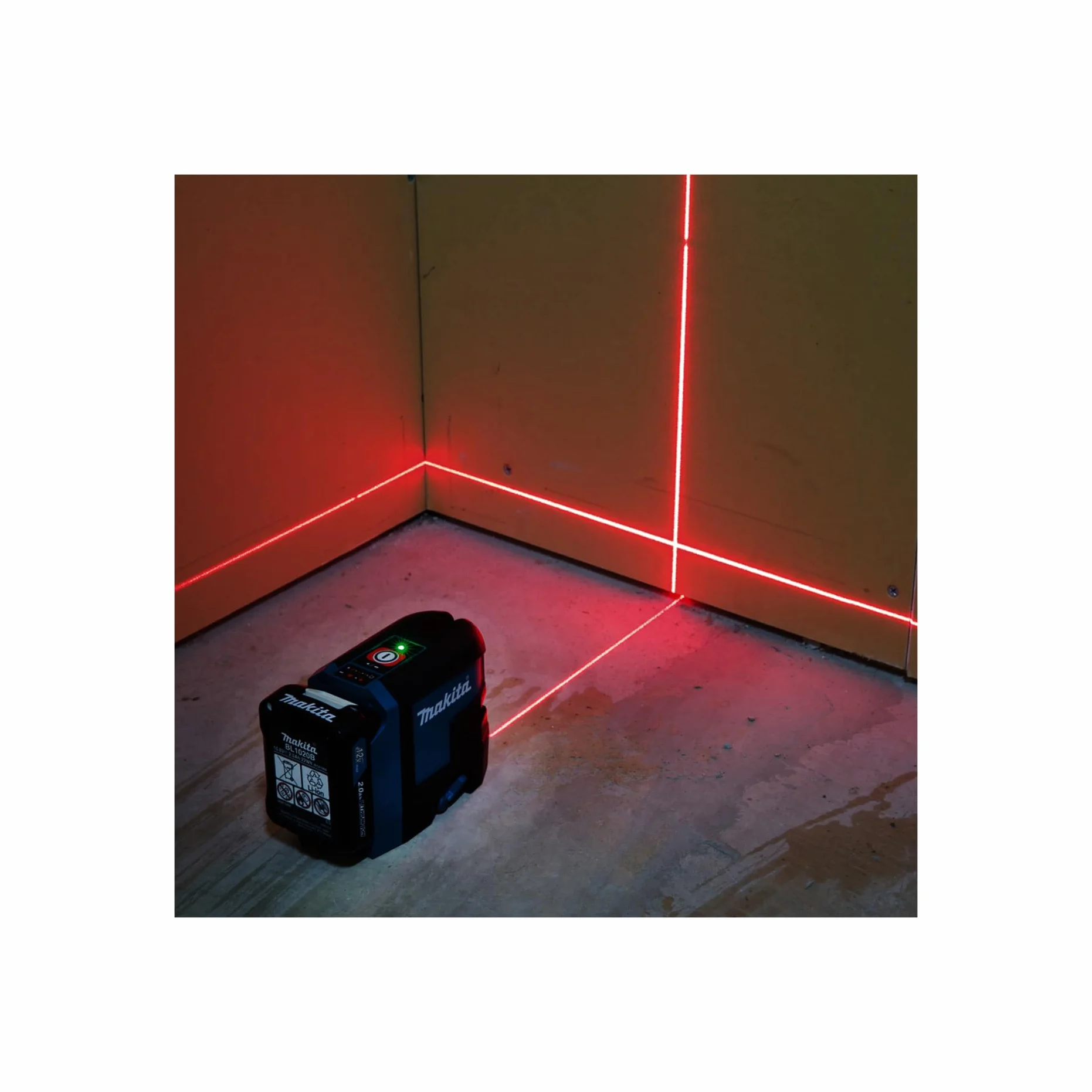 Makita SK105DZ Laser Krzyżowy, 12 V, Niebieski/Srebrny