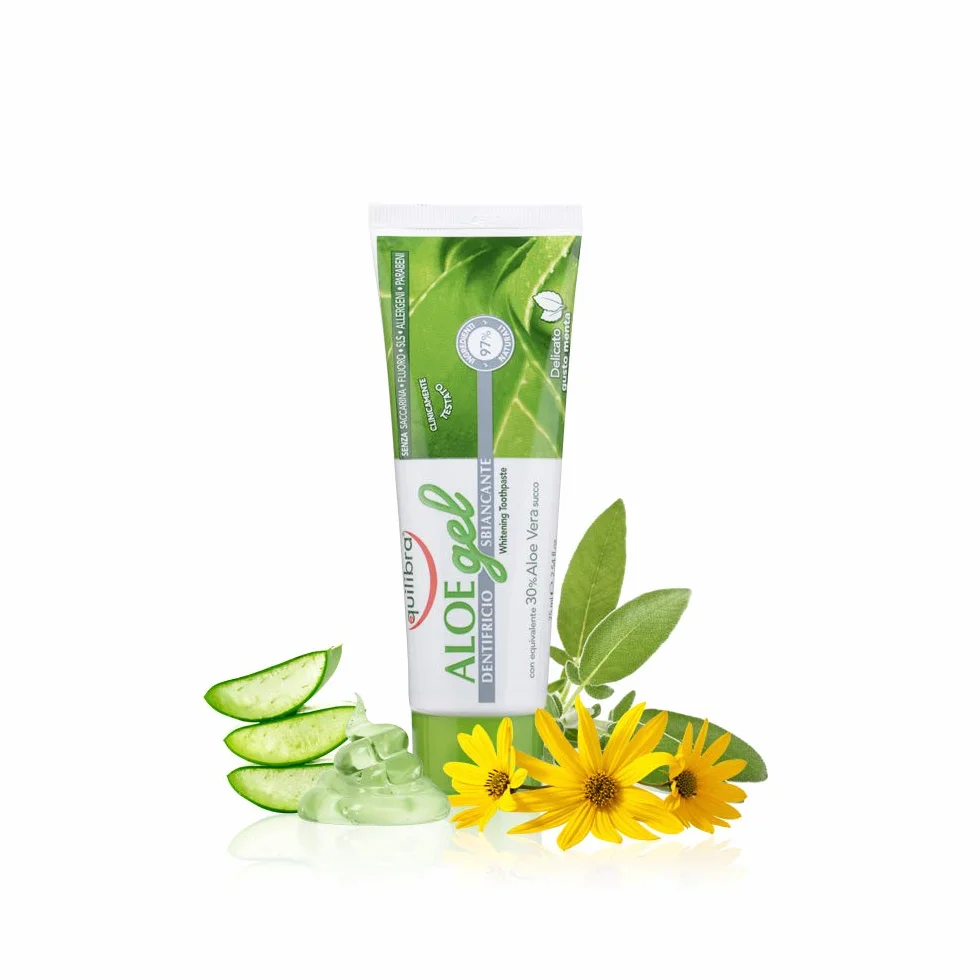 Equilibra Pasta do zębów wybielająca – aloes, 75ml