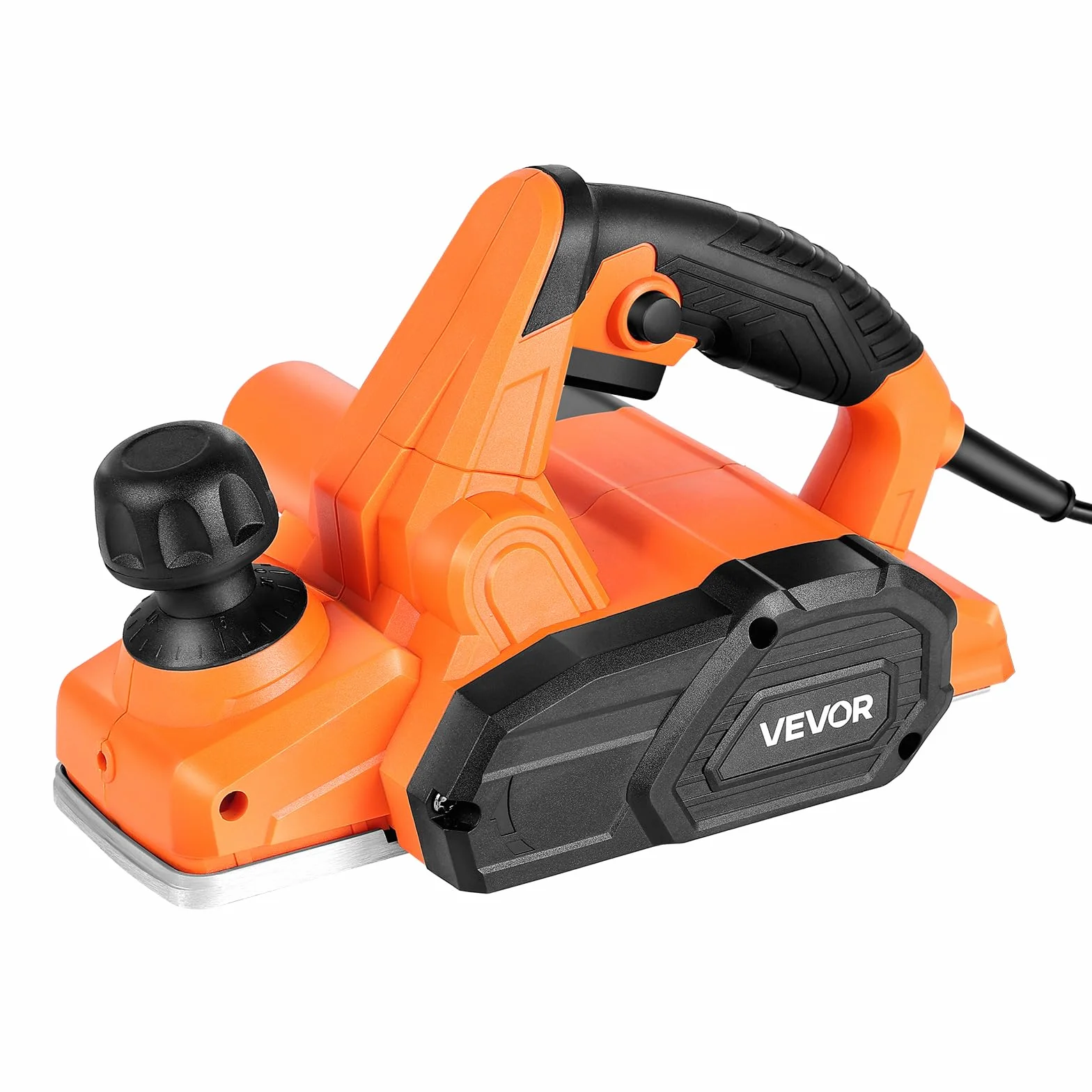 VEVOR Szerokość cięcia strugarki ręcznej 82 mm, przenośna strugarka z kablem 650 W 16800 obr./min do obróbki drewna, regulowana głębokość cięcia, 2 ostrza, szlifierka ręczna DIY