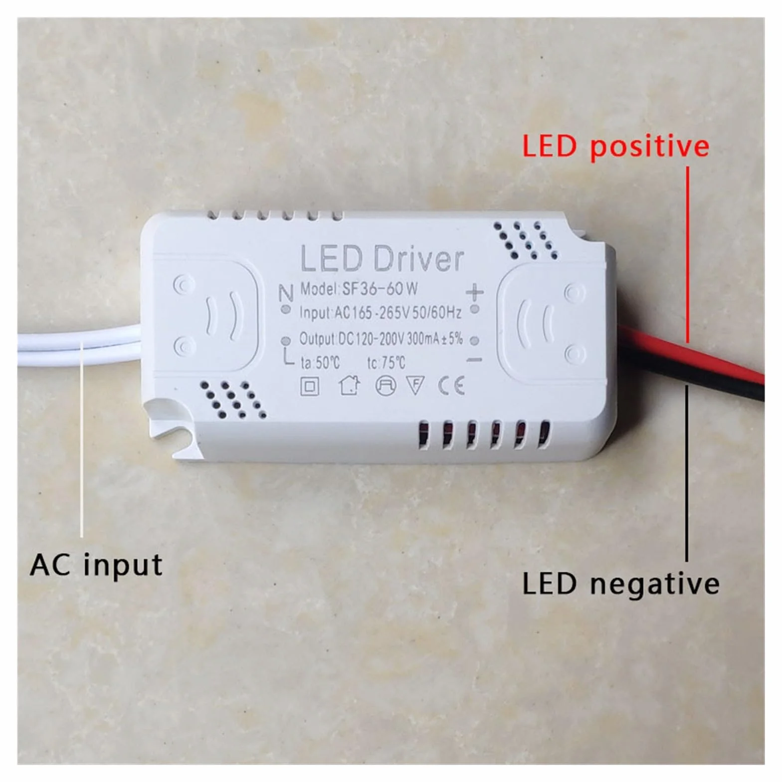 Sterownik LED 8-24W 20-36W 30-50W 36-60W 70W 60-80W zasilacz transformator oświetleniowy