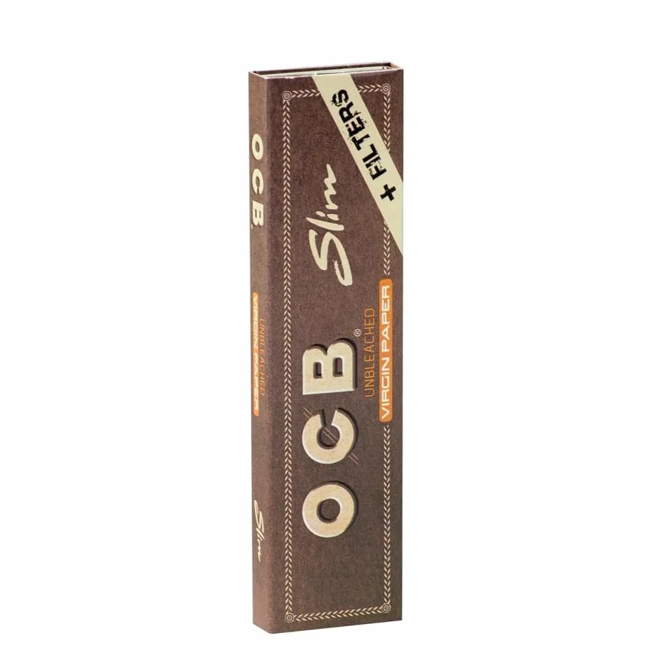 OCB Papiery King Size Slim Niebielone 8 Książeczek