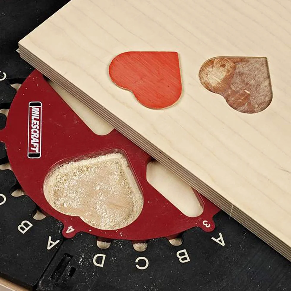 Milescraft 1207 Design/Inlay Kit - szablon routera Jig, czarny i czerwony