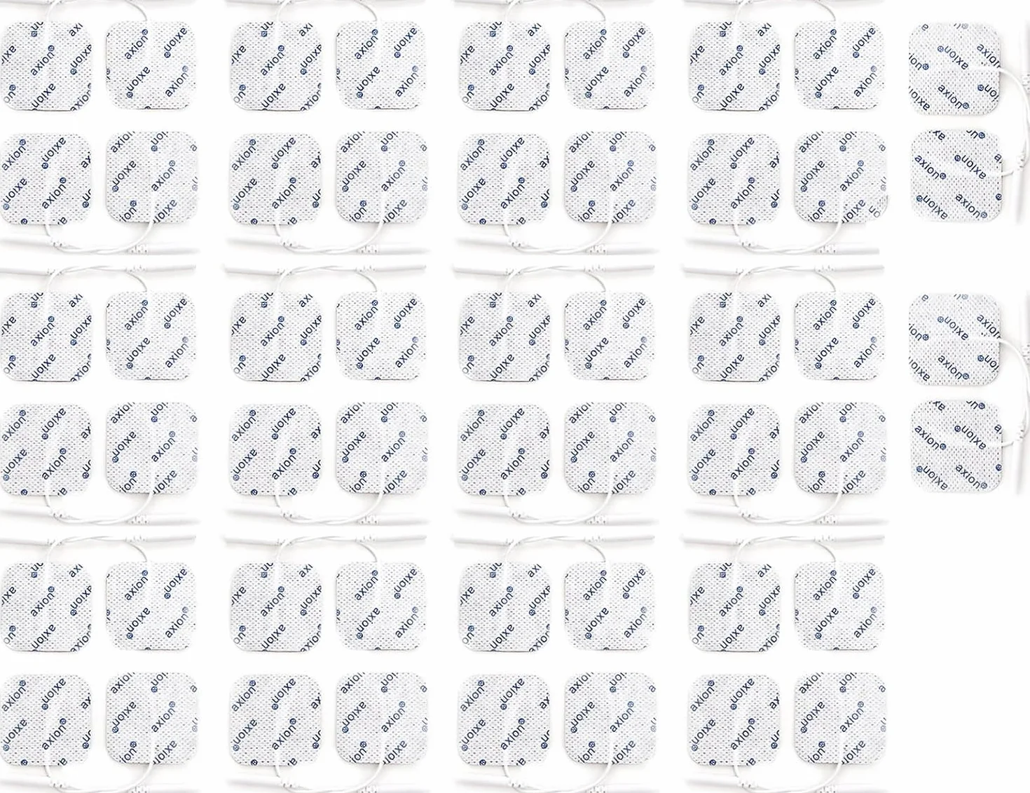 52 elektrody do elektrostymulatora tens-ems 4x4cm samoprzylepne, żelowe, uniwersalne z łączem pin 2mm