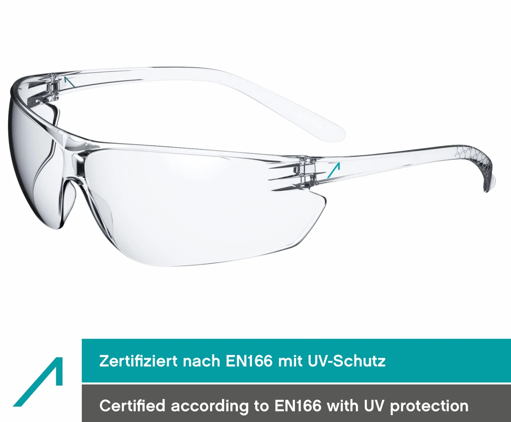 ACE FL-15G Okulary ochronne EN 166 UV przyciemniane 10 szt.