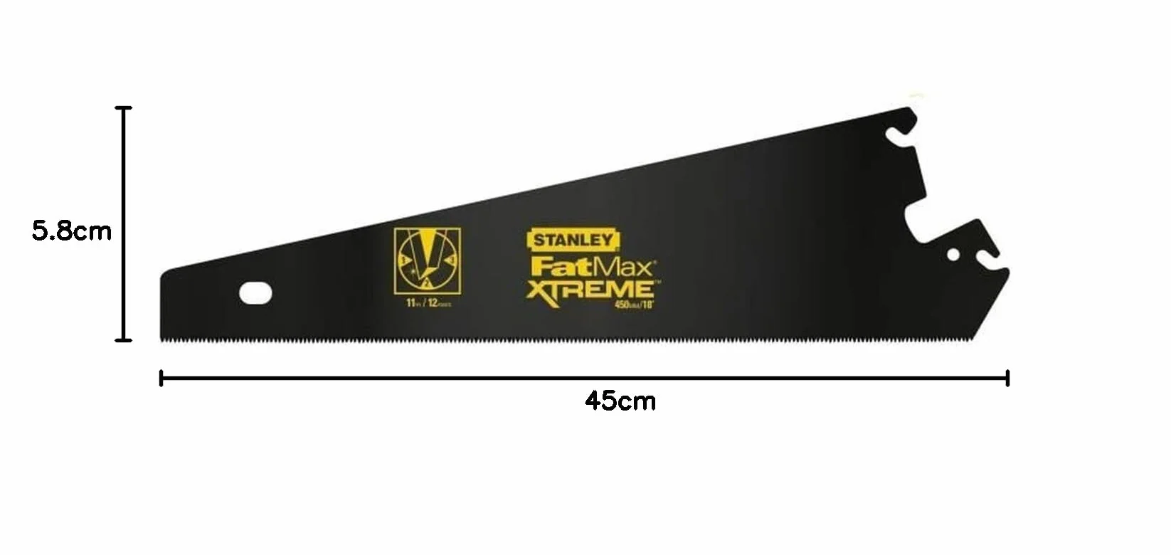 Stanley FatMax Pro brzeszczot piły (powlekany, drobne ząbki, długość ostrza 450 mm, 11 zębów/cal, uzębienie JetCut) 0-20-204
