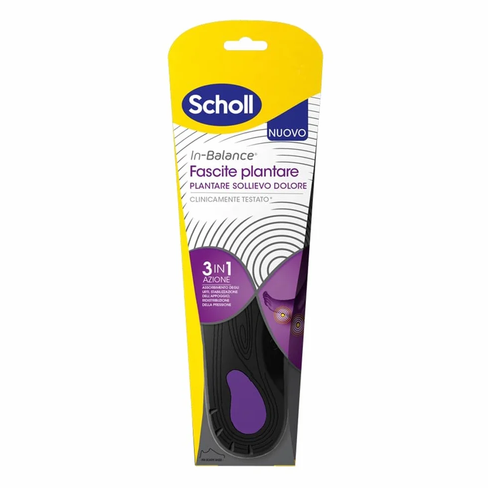 Scholl In-Balance wkładka łagodząca ból powięzi podeszwowych, rozmiar M (40-42), 1 para