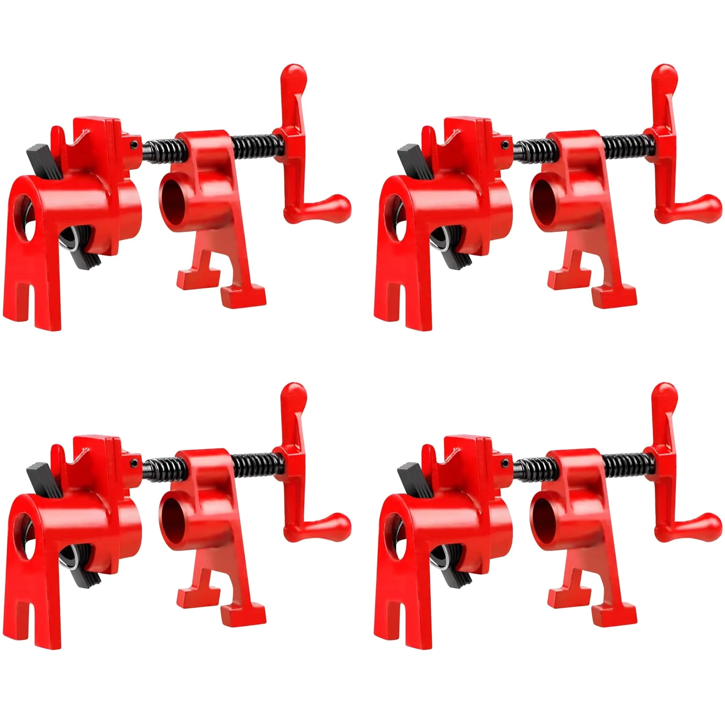 4 szt. Pionowy zacisk do rur 3/4 "- Wytrzymałe opaski zaciskowe do węży hydraulicznych/instalacyjnych/kabli (antypoślizgowe i trwałe)