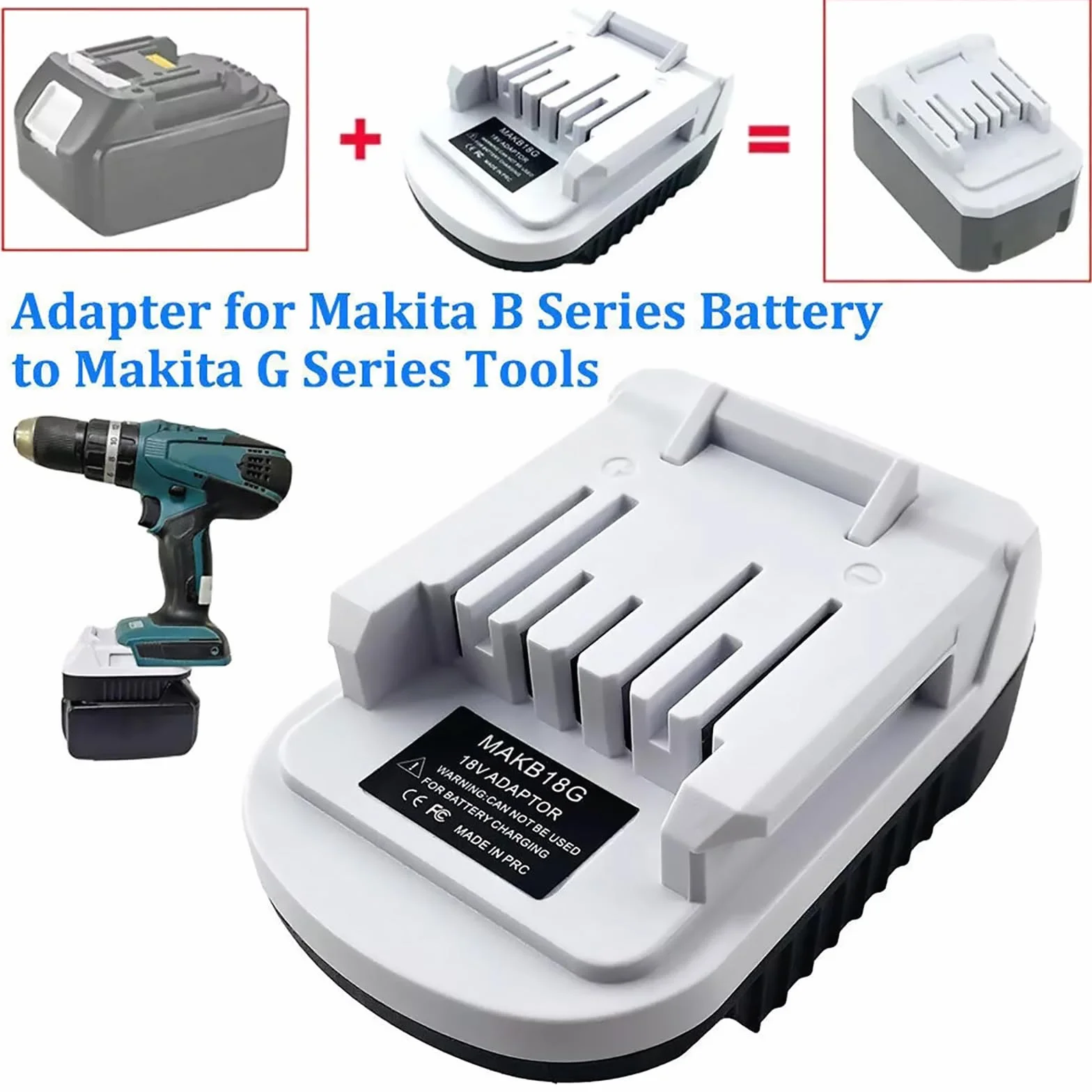 Adapter konwertera baterii do Makita serii B 18 V akumulator litowo-jonowy do serii G BL1815G BL1813G