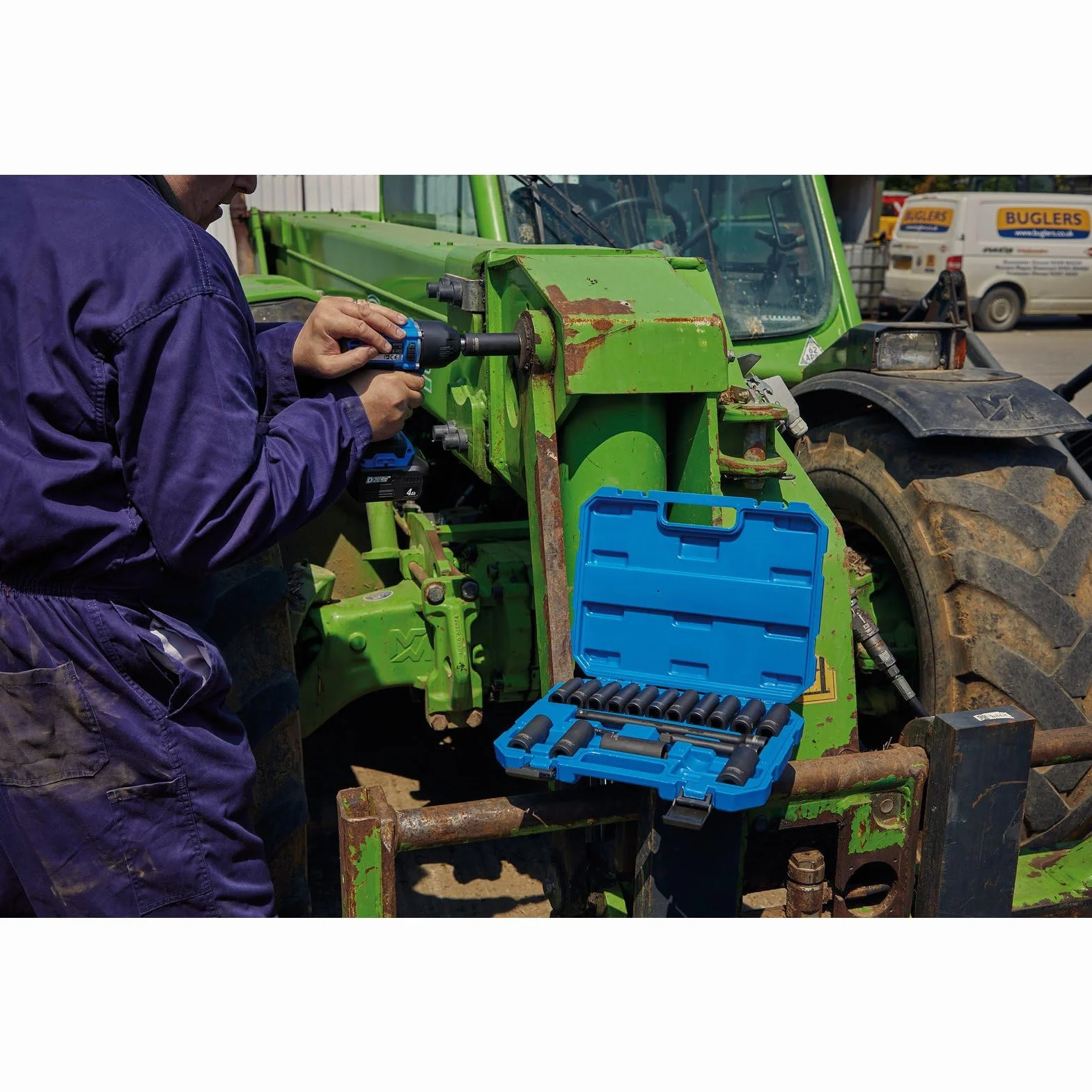 Draper 04577 HI-TORQ Metric Deep Impact zestaw nasadek udarowych, 1/2" Sq. Dr. (19 sztuk)