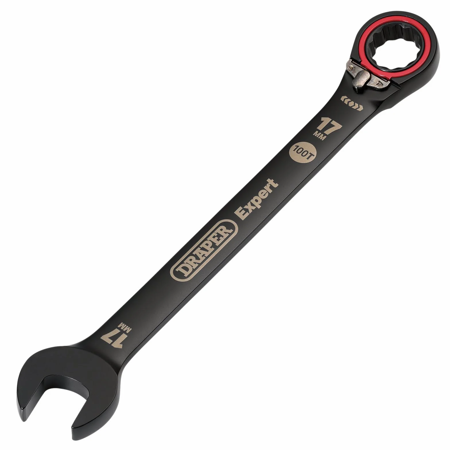 Draper Expert HI-TORQ metryczny klucz płasko-oczkowy z grzechotką 17 mm
