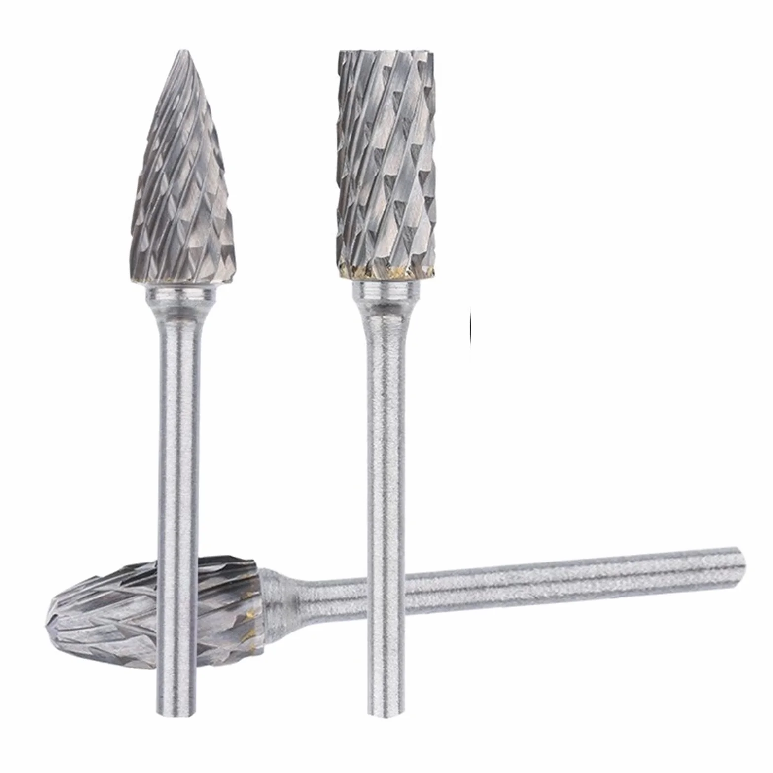 Pilnik obrotowy z węglików spiekanych do metalu 2,35 mm podwójne cięcie obrotowe frezowanie metalowe 1 zestaw (2,35 x 4 mm)