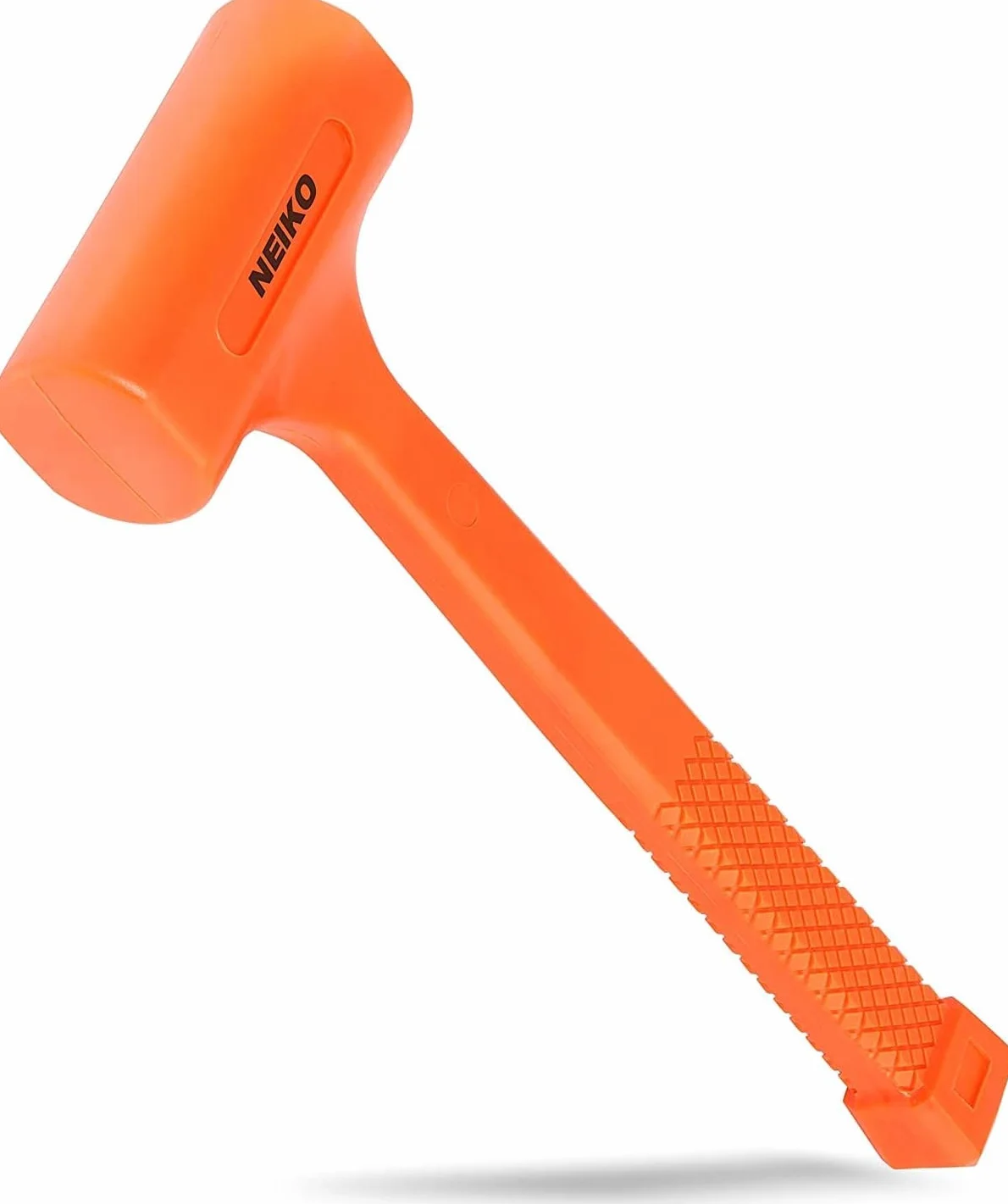 Neiko 02848A 1.4 kg Dead Blow Hammer, neonowy pomarańczowy | formowany unibody | uchwyt w kratkę | odporny na iskry i odbicie