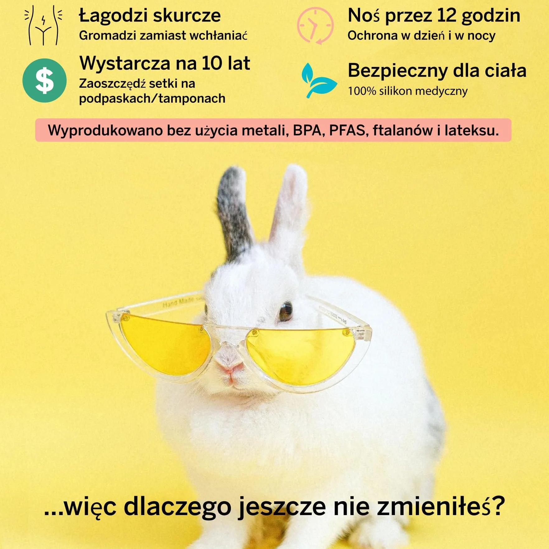 Pixie kubek menstruacyjny - bez metali i toksyn - 100% silikon klasy medycznej - 1 miejsce dla najbardziej miękkiego kubka wielokrotnego użytku - noś 12 godzin - alternatywa dla tamponu - kup jeden